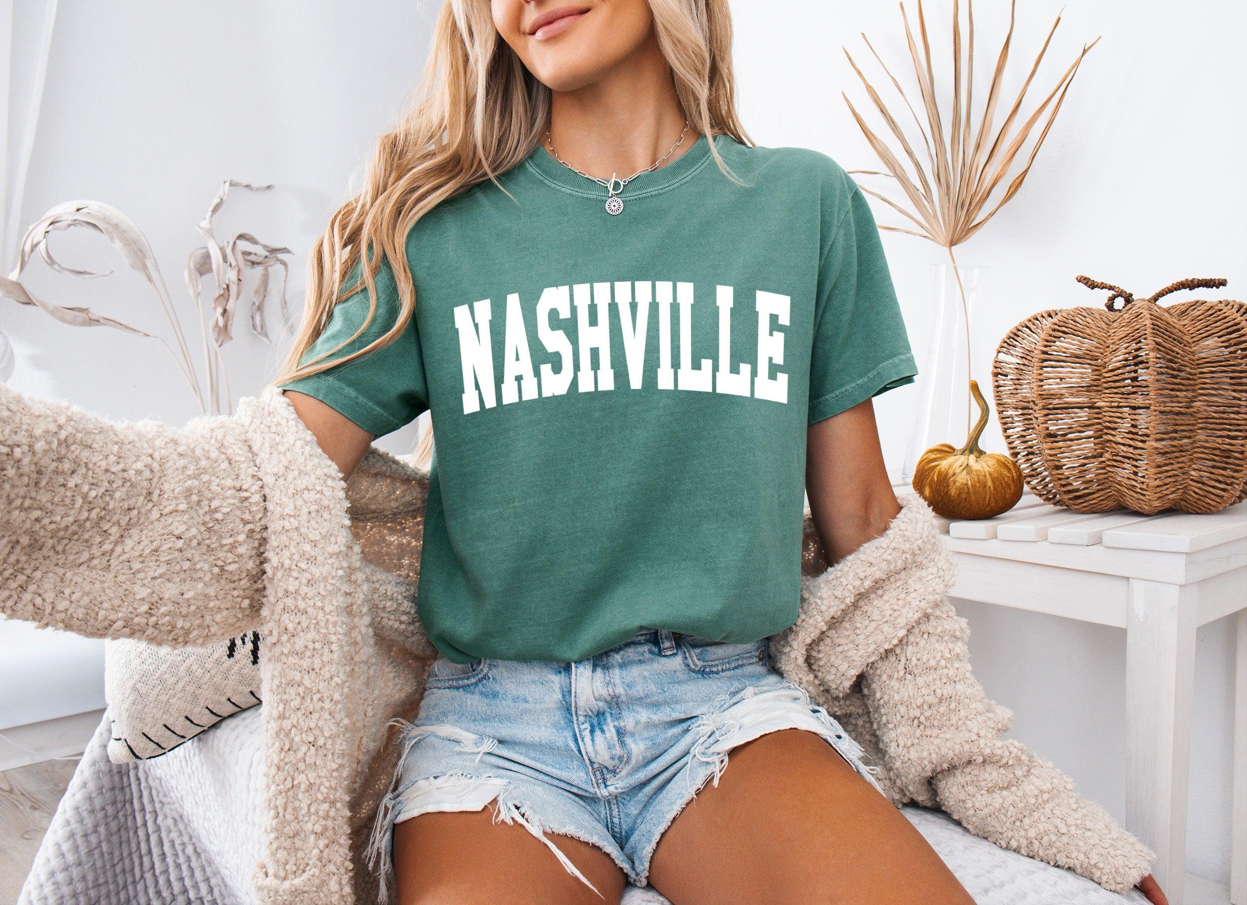 Nashville State City Comfort Colors T Shirt (Condensed Font)