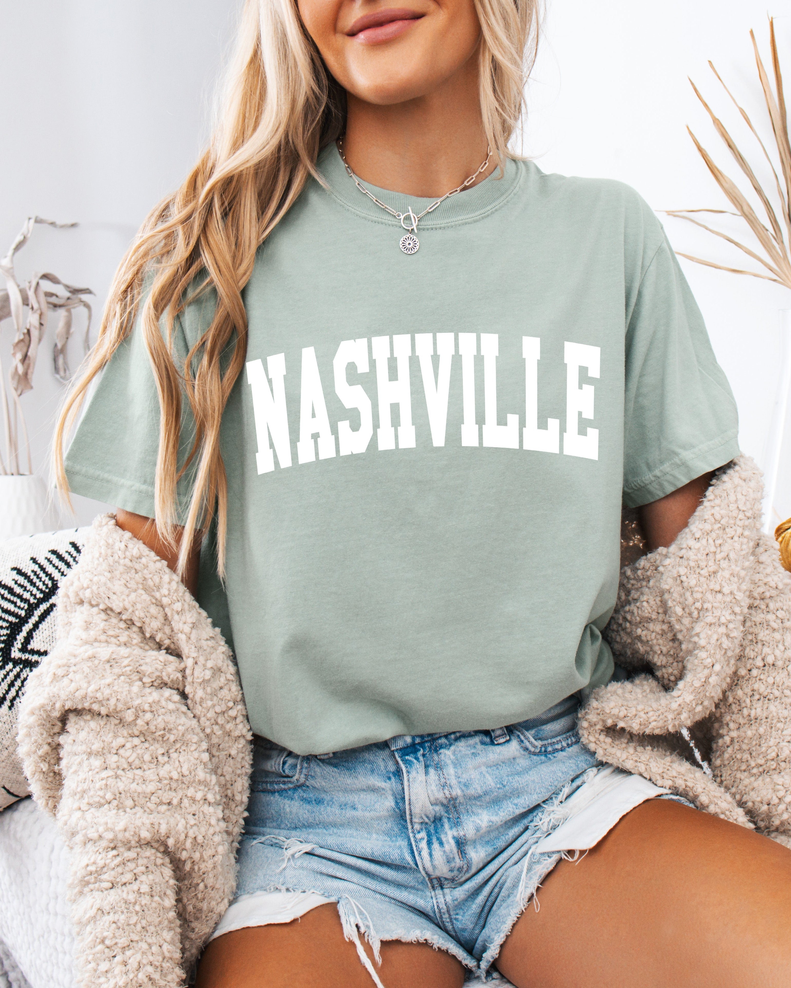 Nashville State City Comfort Colors T Shirt (Condensed Font)