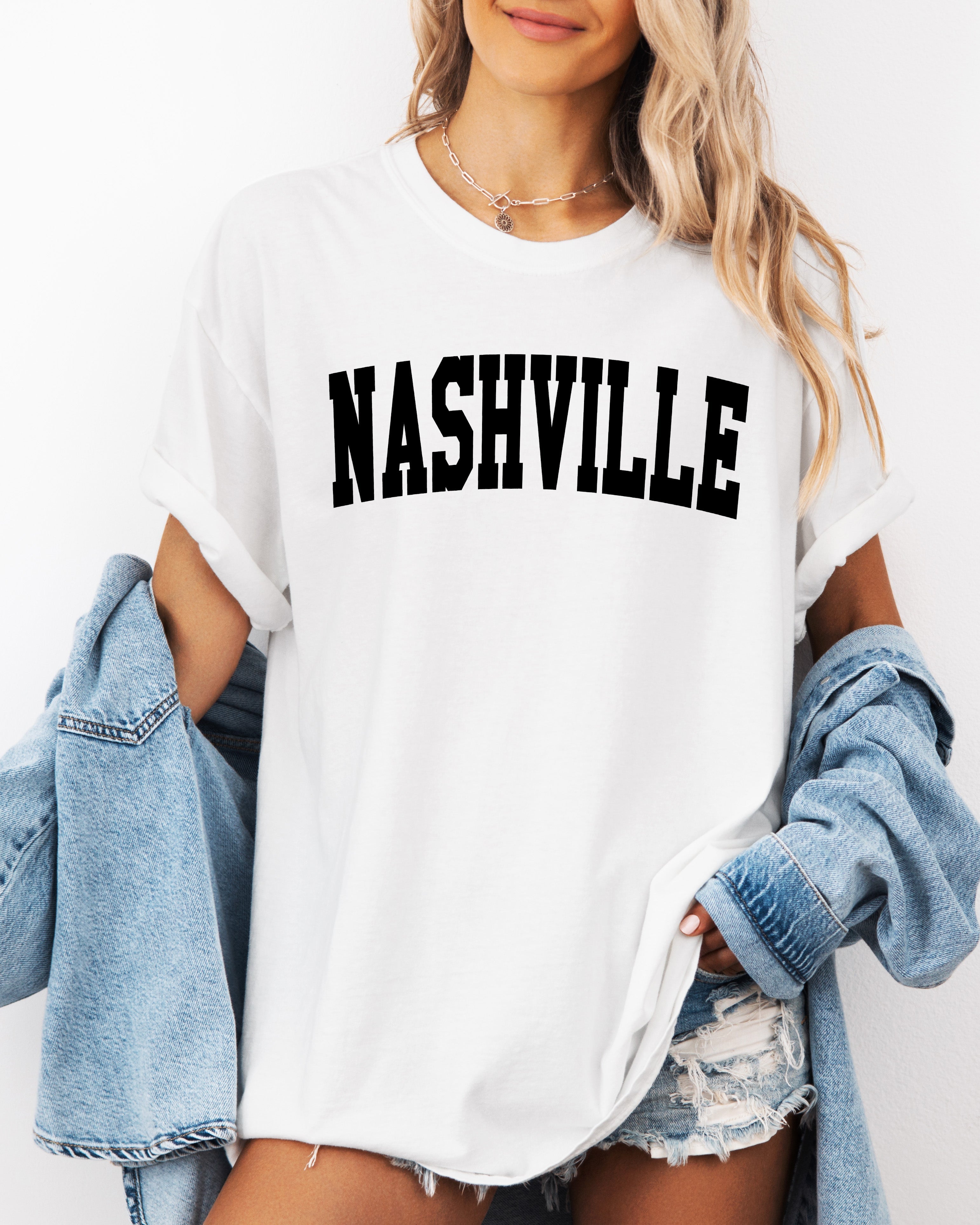 Nashville State City Comfort Colors T Shirt (Condensed Font)