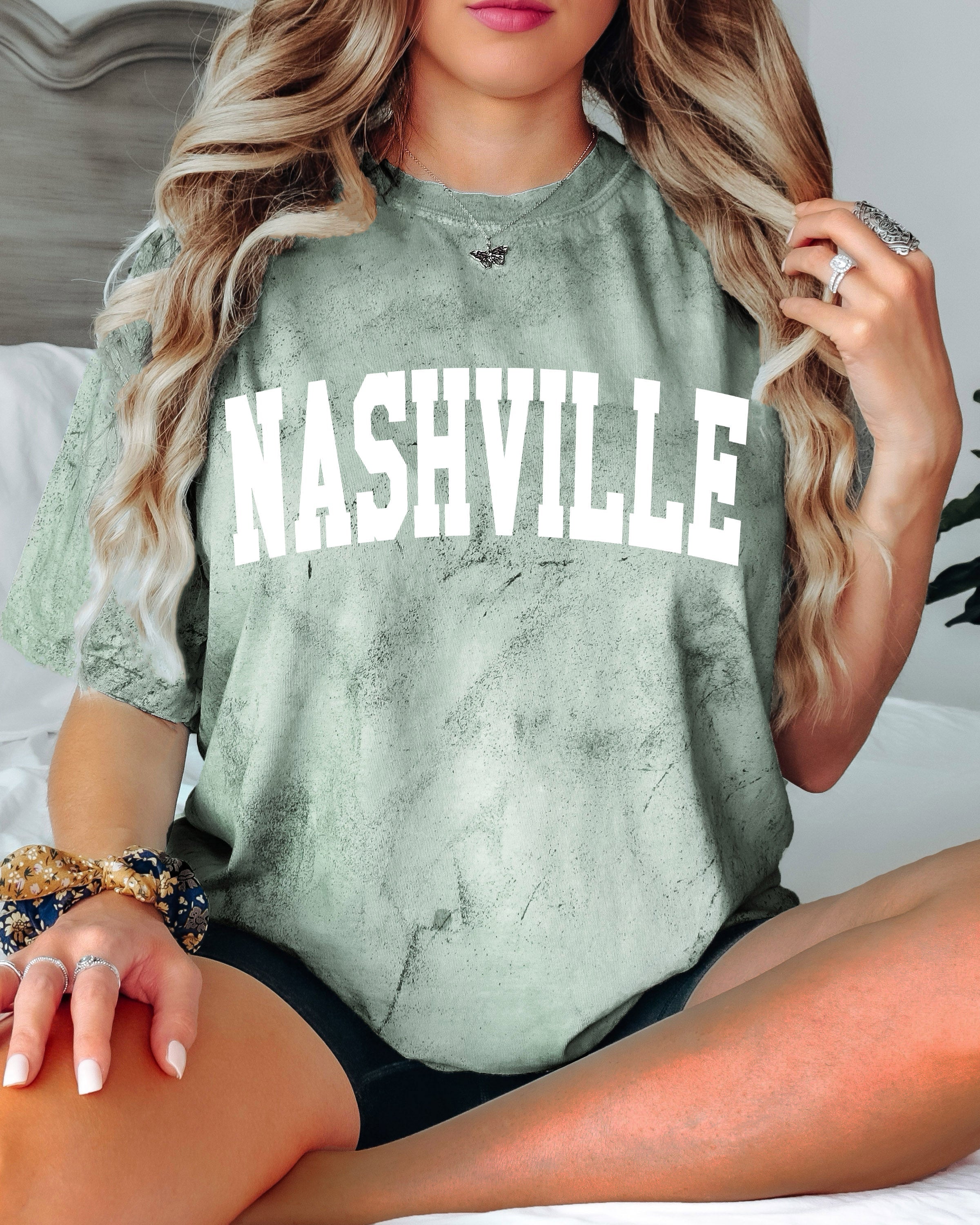 Nashville State City Comfort Colors T Shirt (Condensed Font)