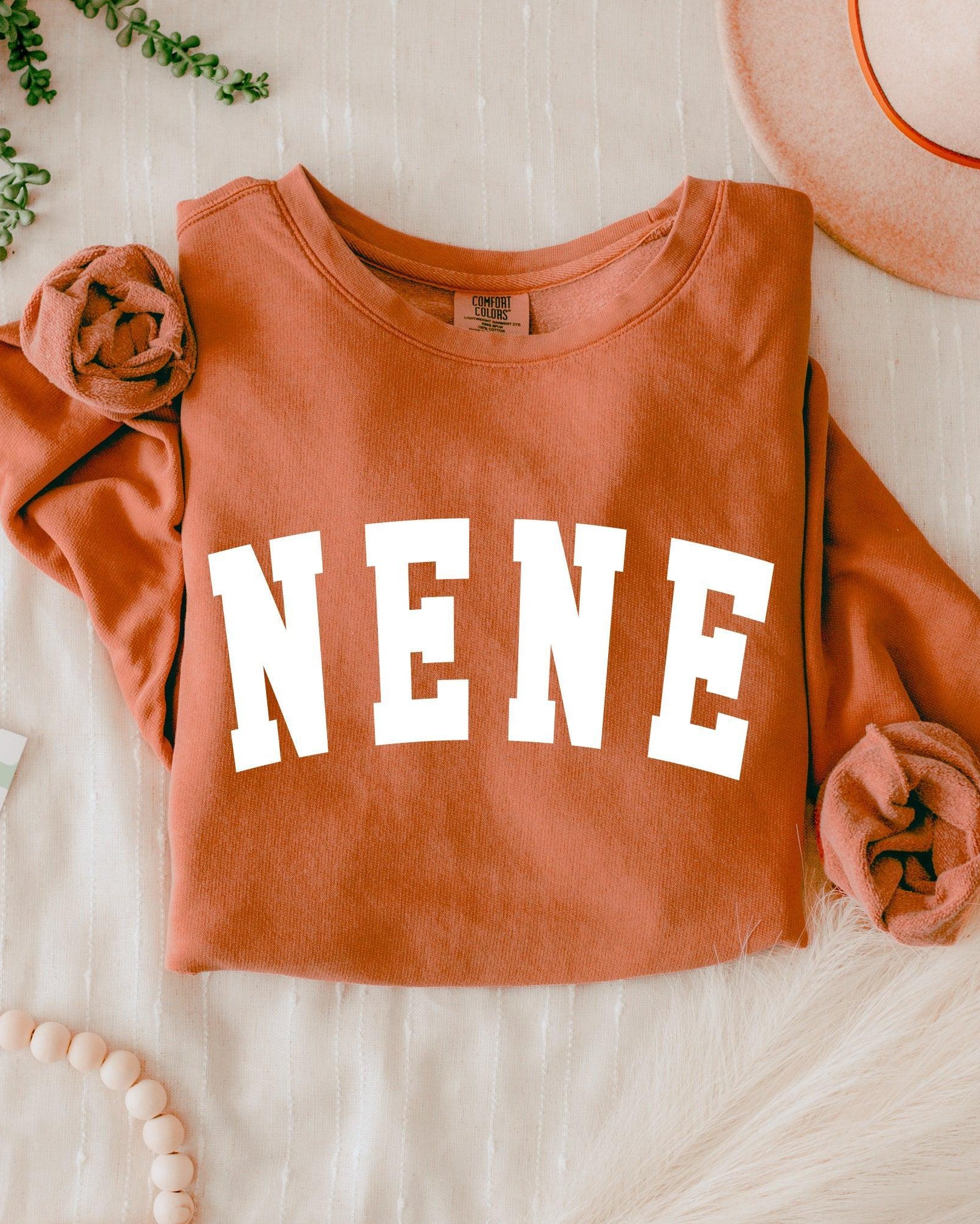 Nene Grandma Garment Dyed Comfort Colors Sweatshirt