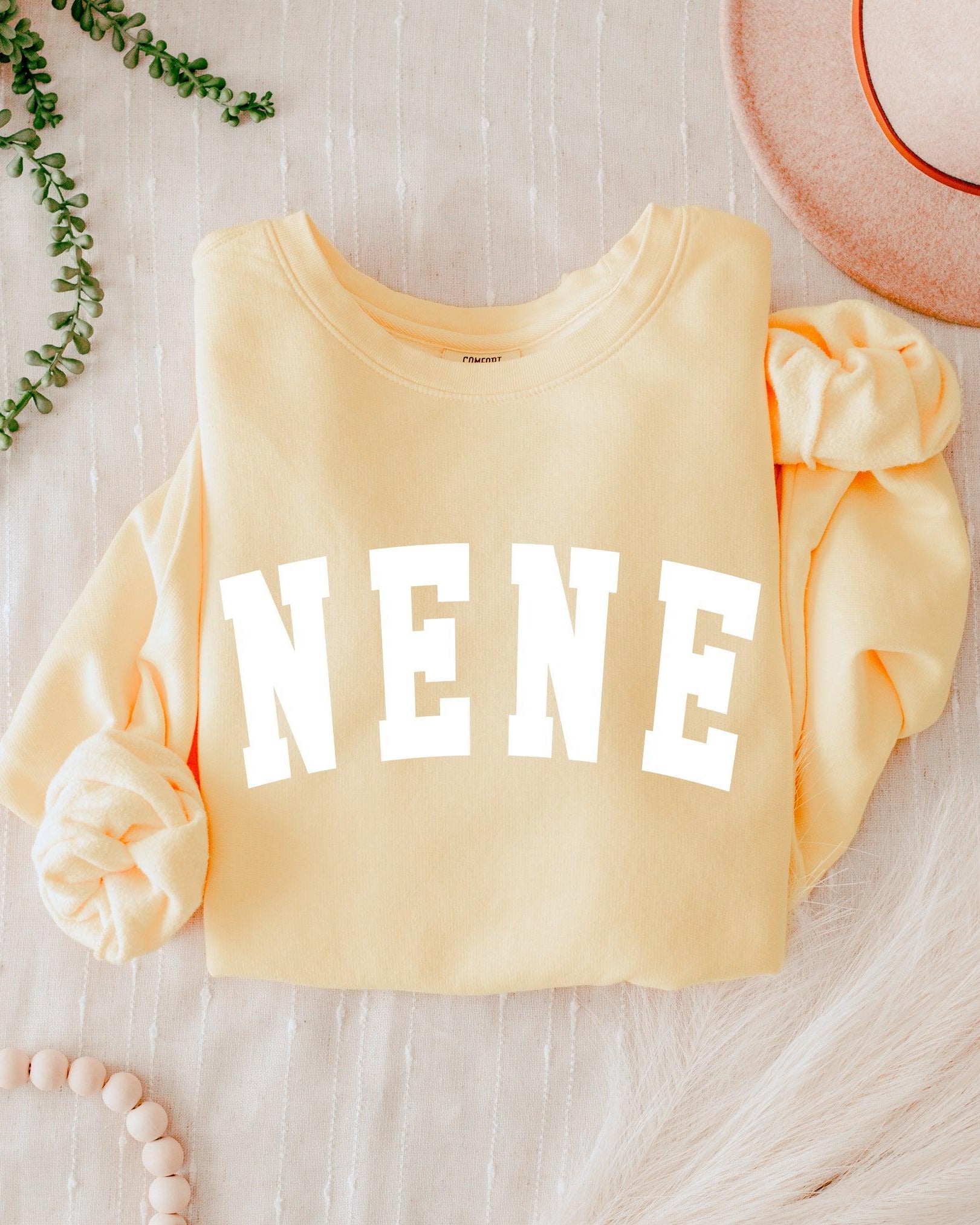 Nene Grandma Garment Dyed Comfort Colors Sweatshirt