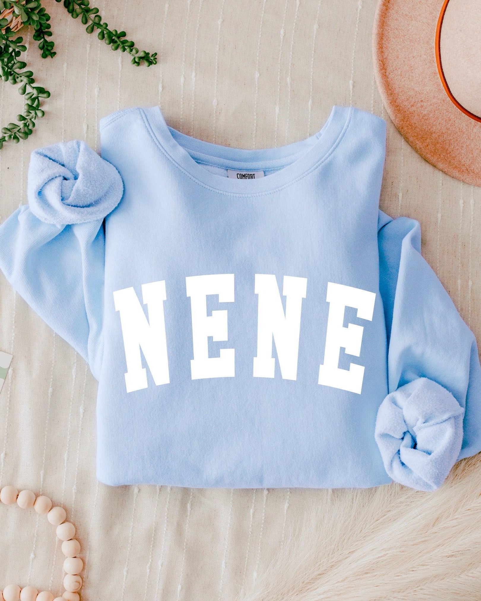 Nene Grandma Garment Dyed Comfort Colors Sweatshirt
