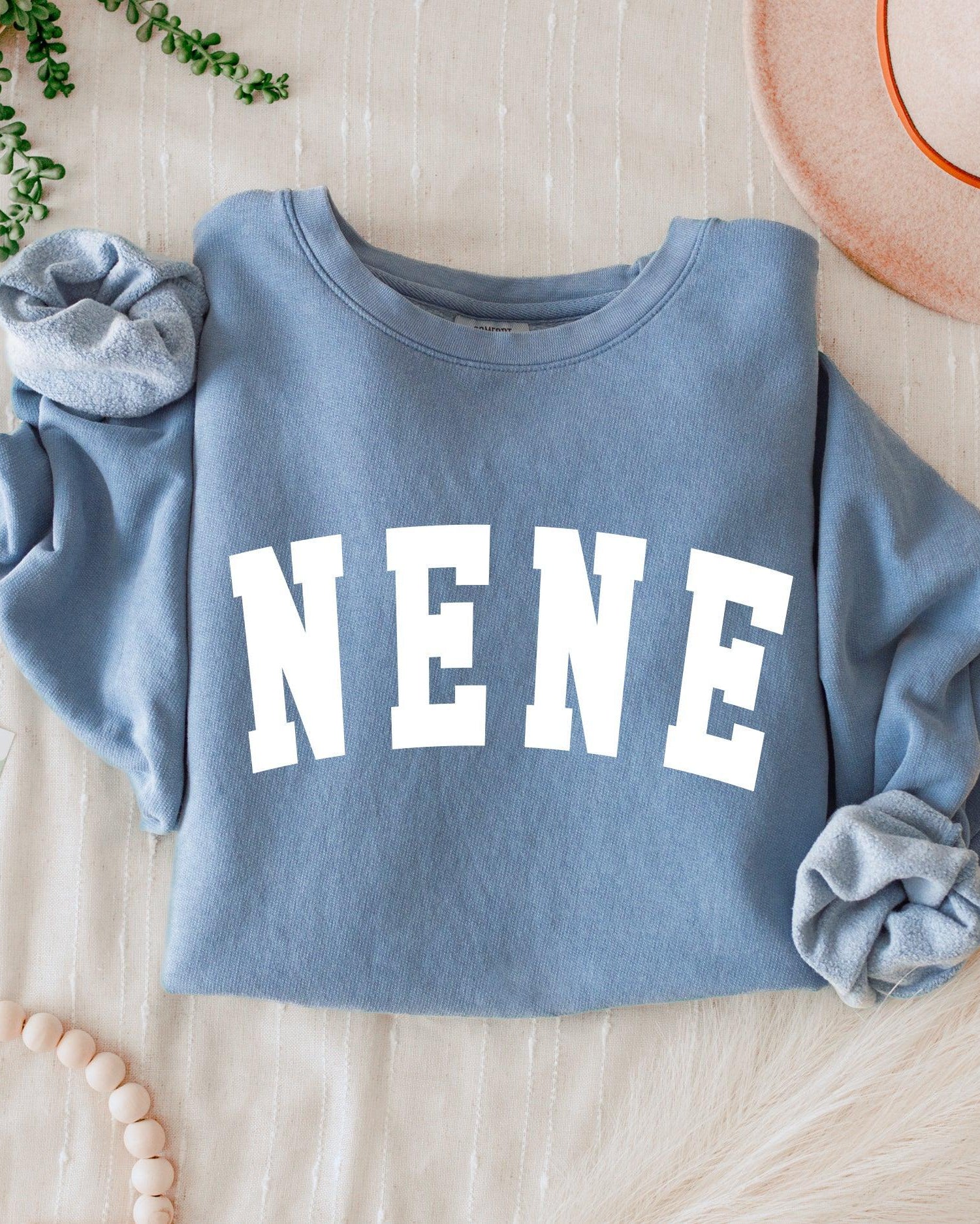 Nene Grandma Garment Dyed Comfort Colors Sweatshirt