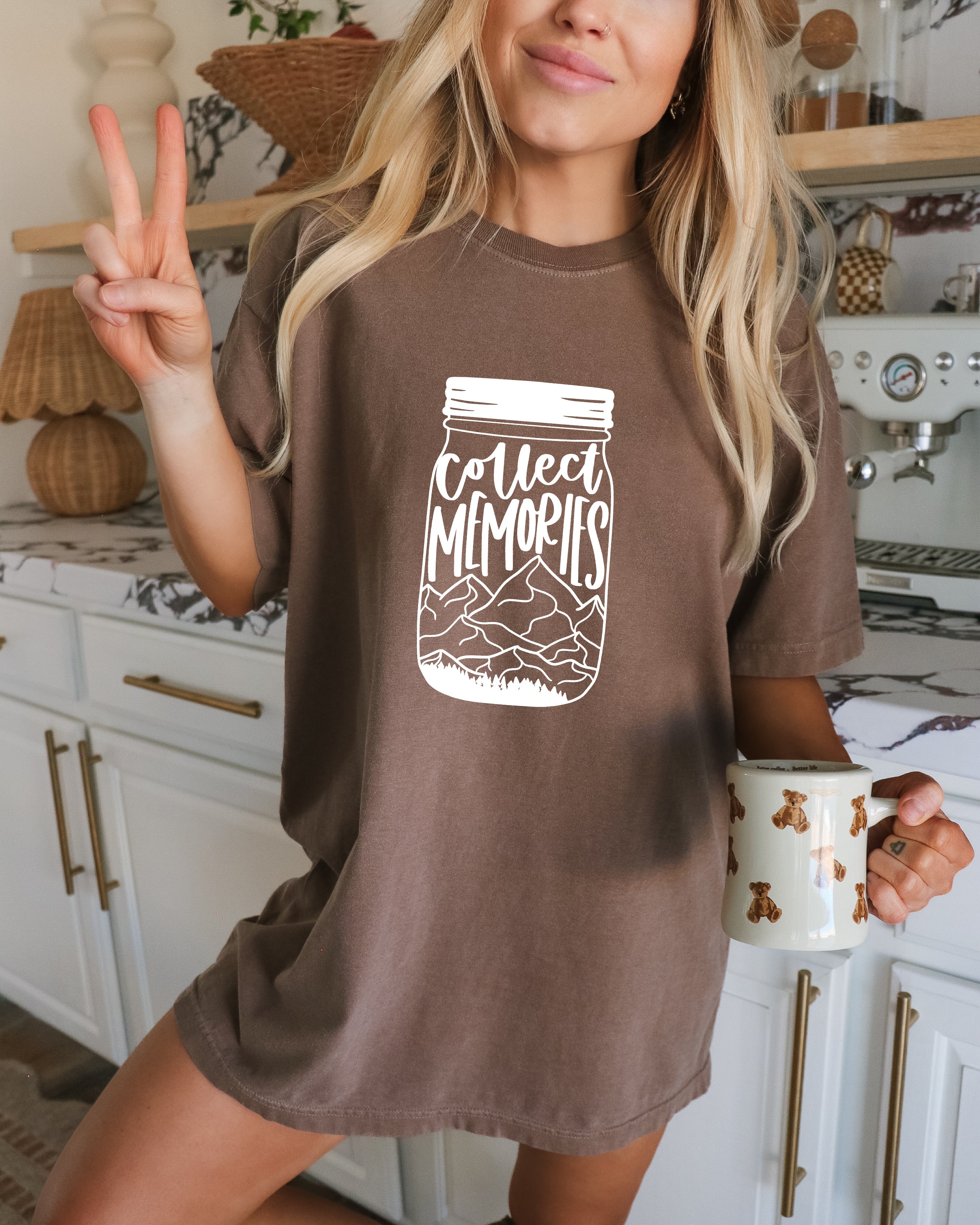 Collect Memories Beach Nature Comfort Colors T Shirt Vacation Lake Summer