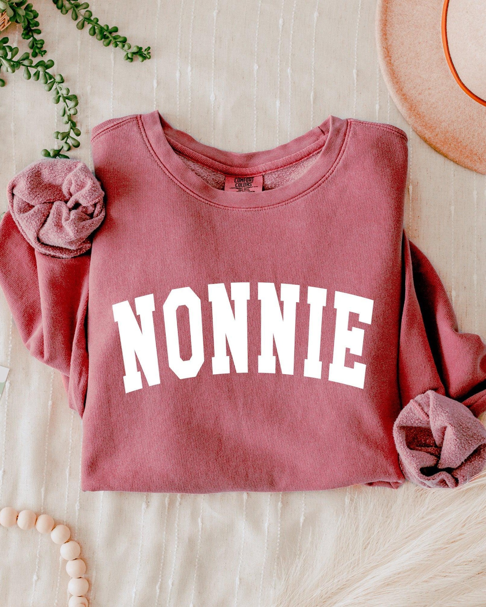 Nonnie Grandma Garment Dyed Comfort Colors Sweatshirt
