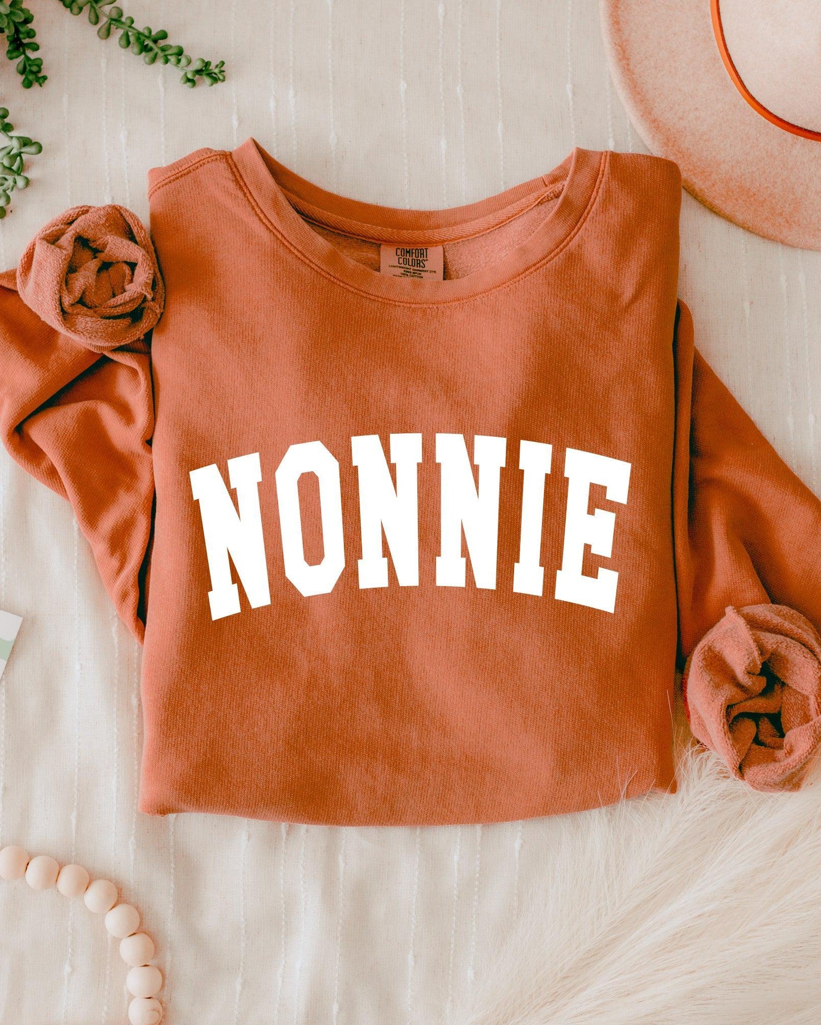 Nonnie Grandma Garment Dyed Comfort Colors Sweatshirt