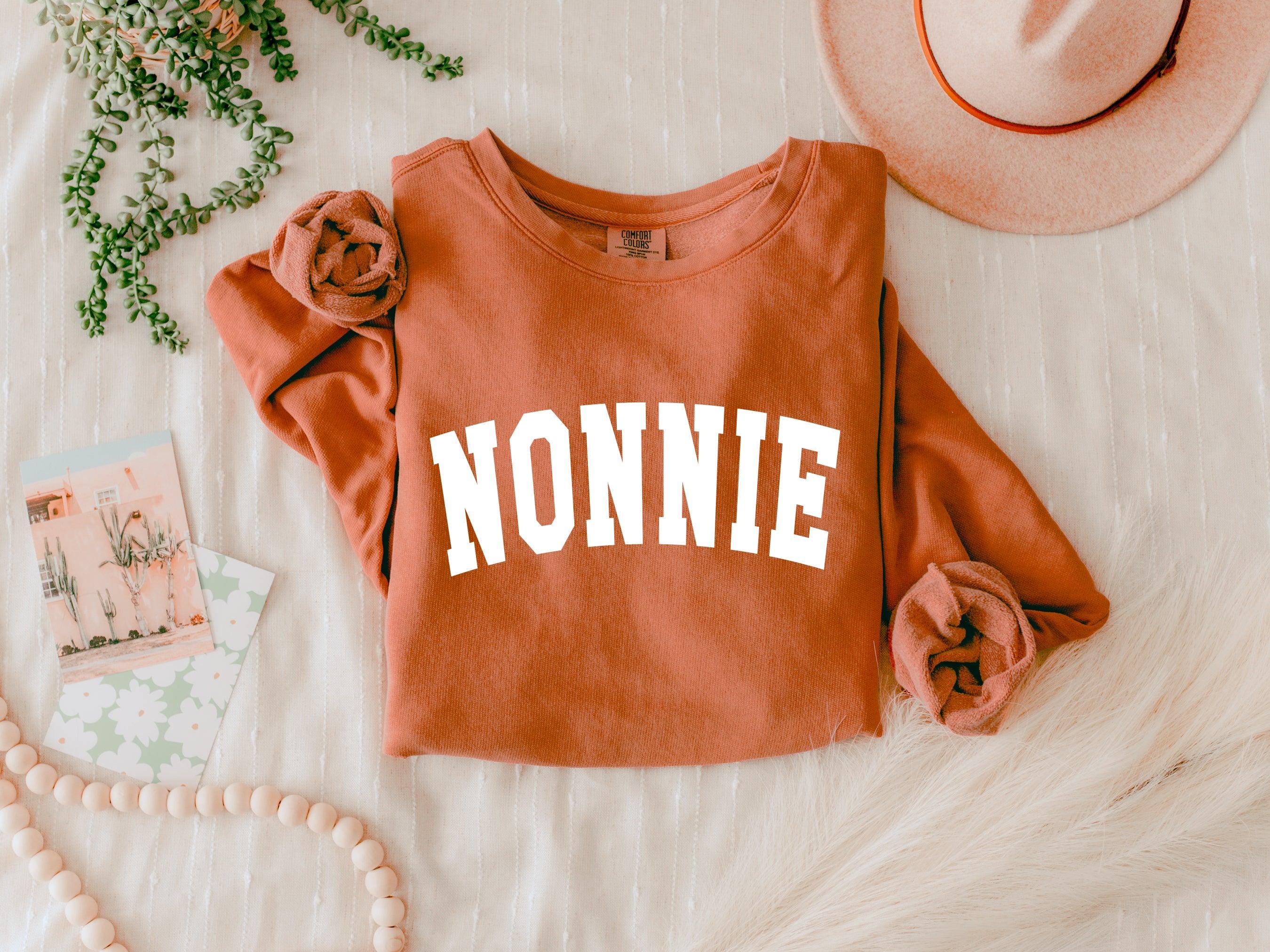 Nonnie Grandma Garment Dyed Comfort Colors Sweatshirt