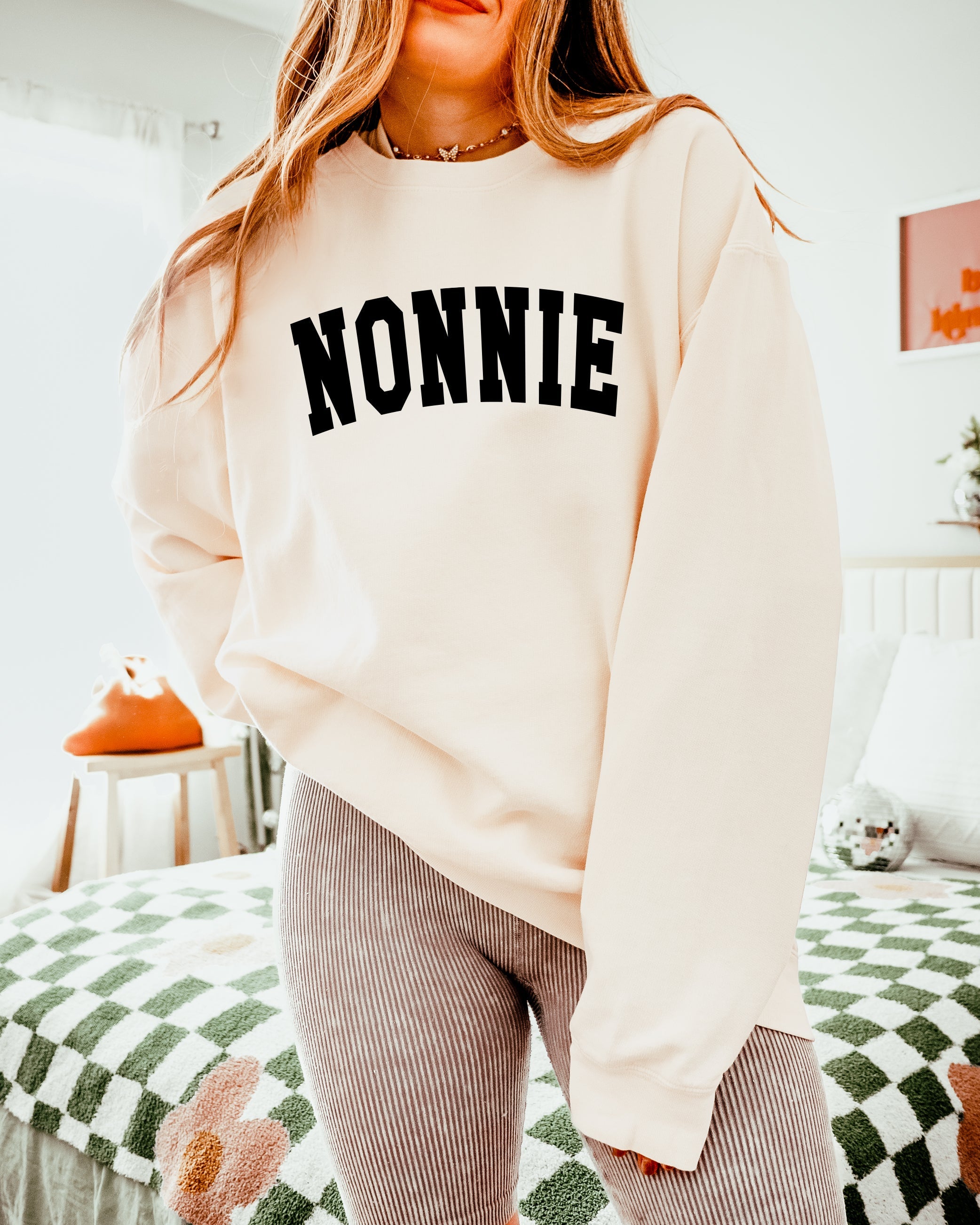 Nonnie Grandma Garment Dyed Comfort Colors Sweatshirt