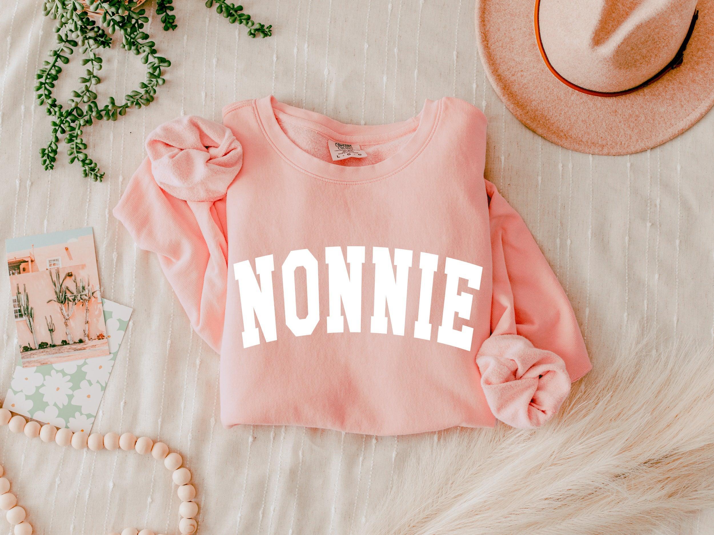 Nonnie Grandma Garment Dyed Comfort Colors Sweatshirt