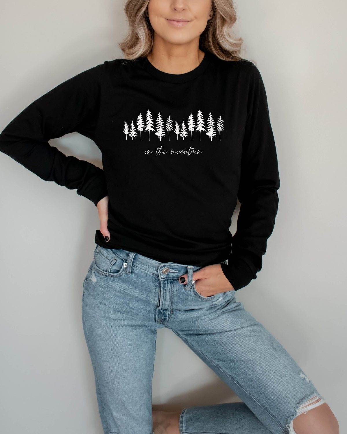On the Mountain Camping Long Sleeve T shirt