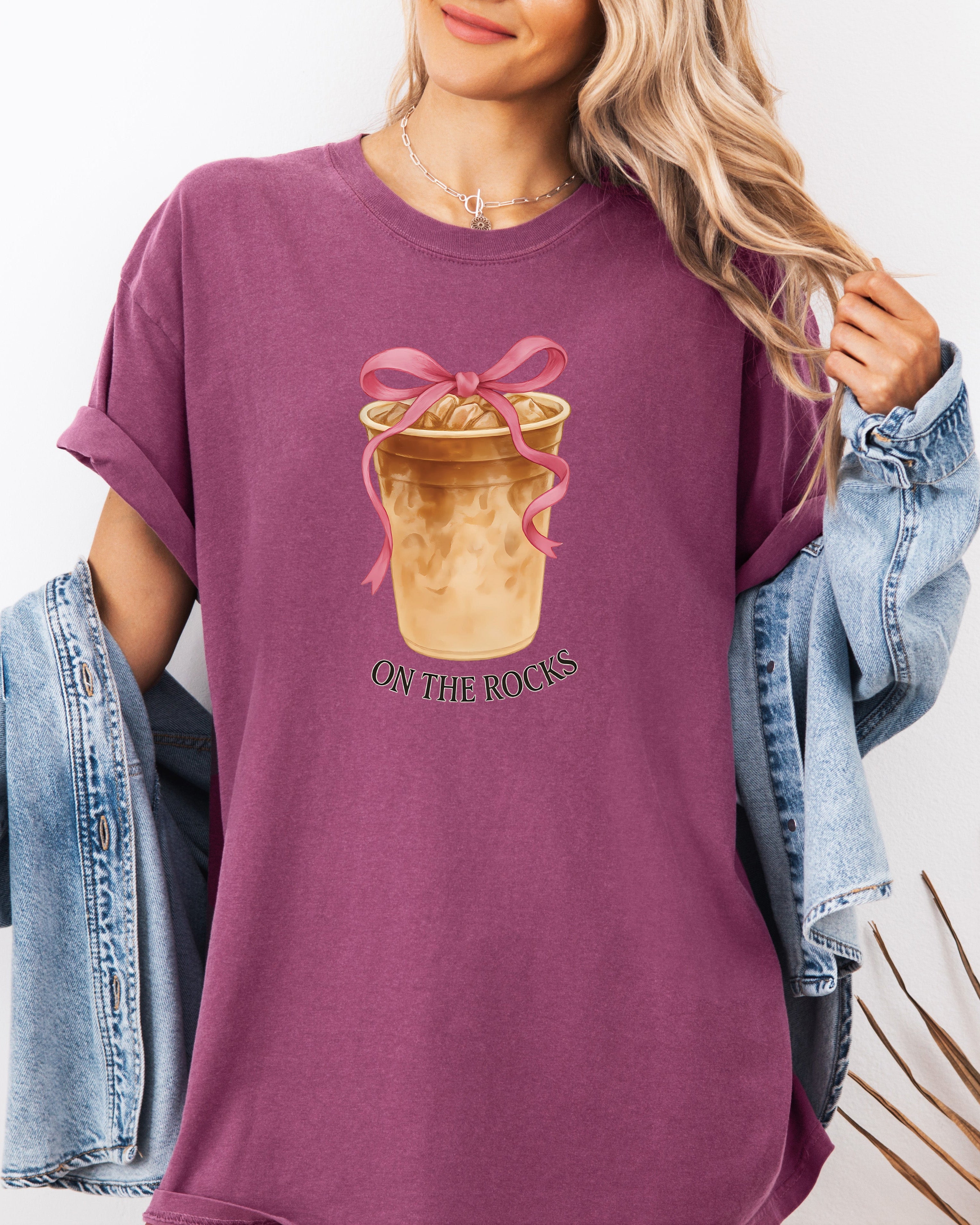 On the Rock Iced Latte Coffee Garment Dyed T Shirt