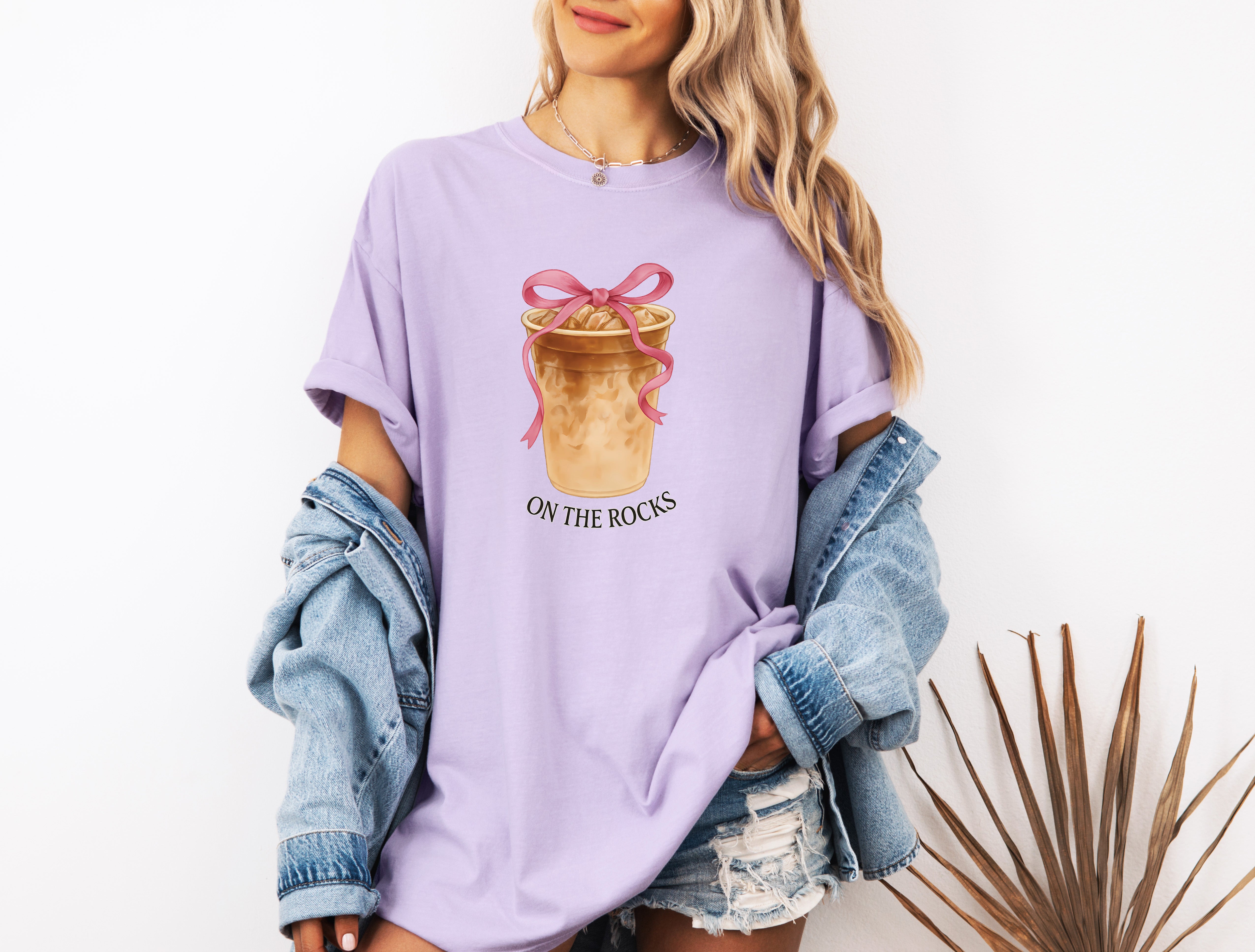 On the Rock Iced Latte Coffee Garment Dyed T Shirt