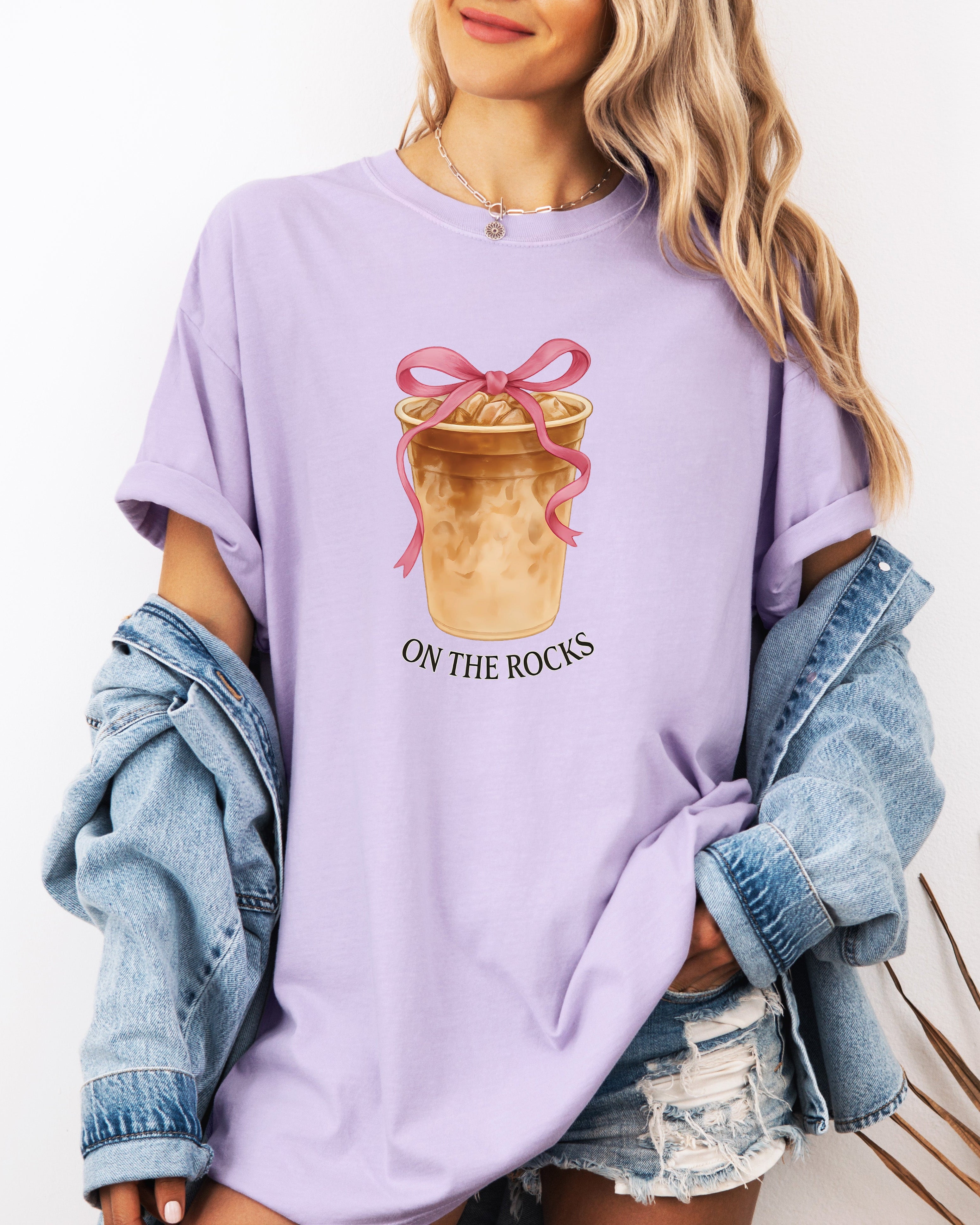 On the Rock Iced Latte Coffee Garment Dyed T Shirt