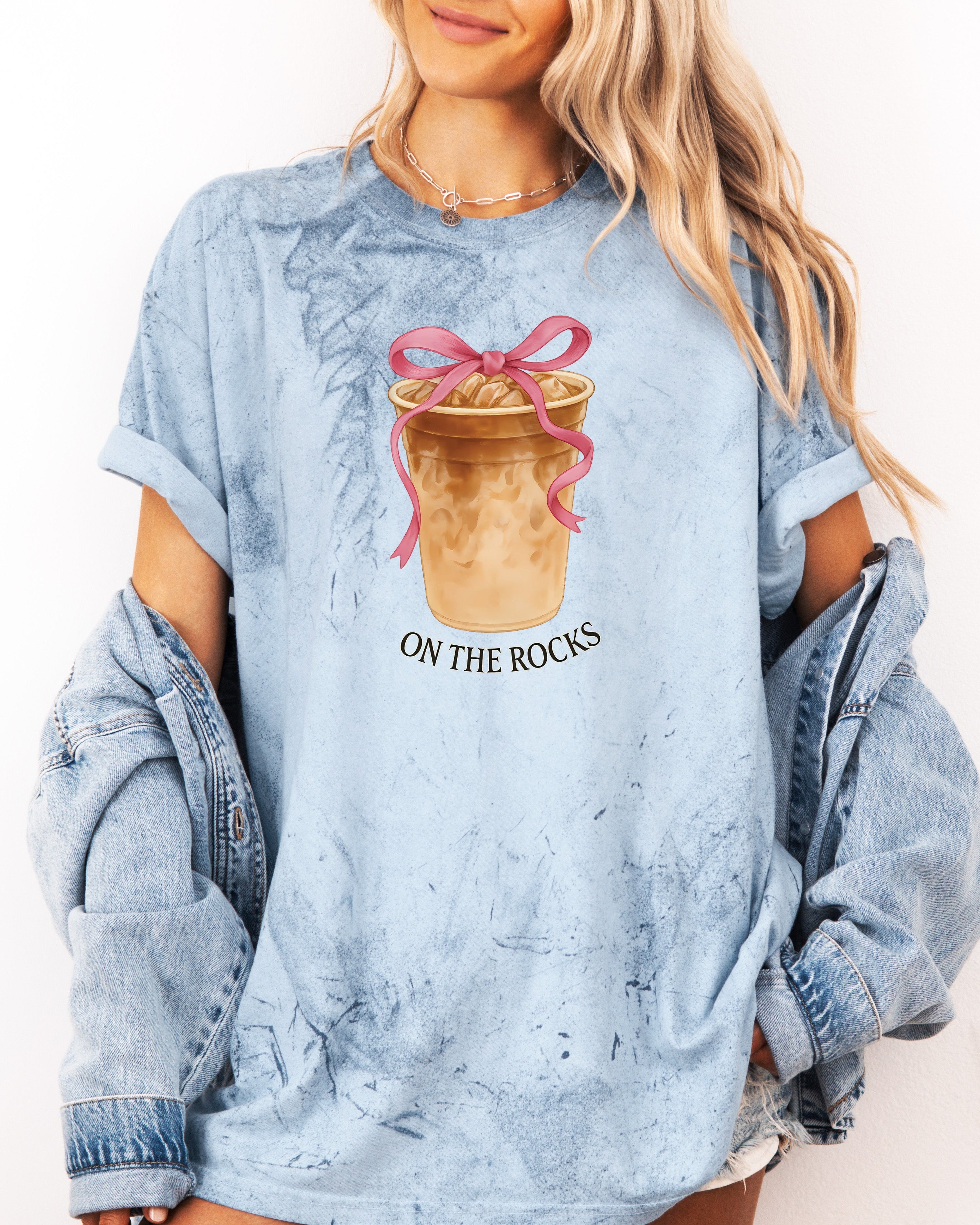 On the Rock Iced Latte Coffee Garment Dyed T Shirt