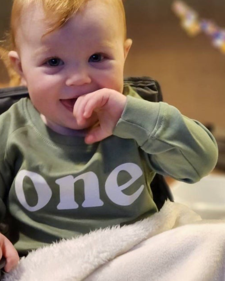 One Birthday 1st Birthday Organic Cotton Pullover