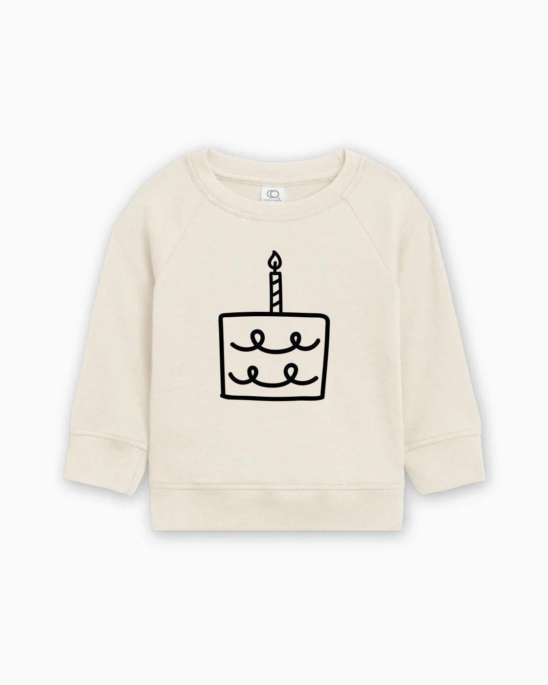One Birthday Cake 1st Birthday Organic Cotton Pullover