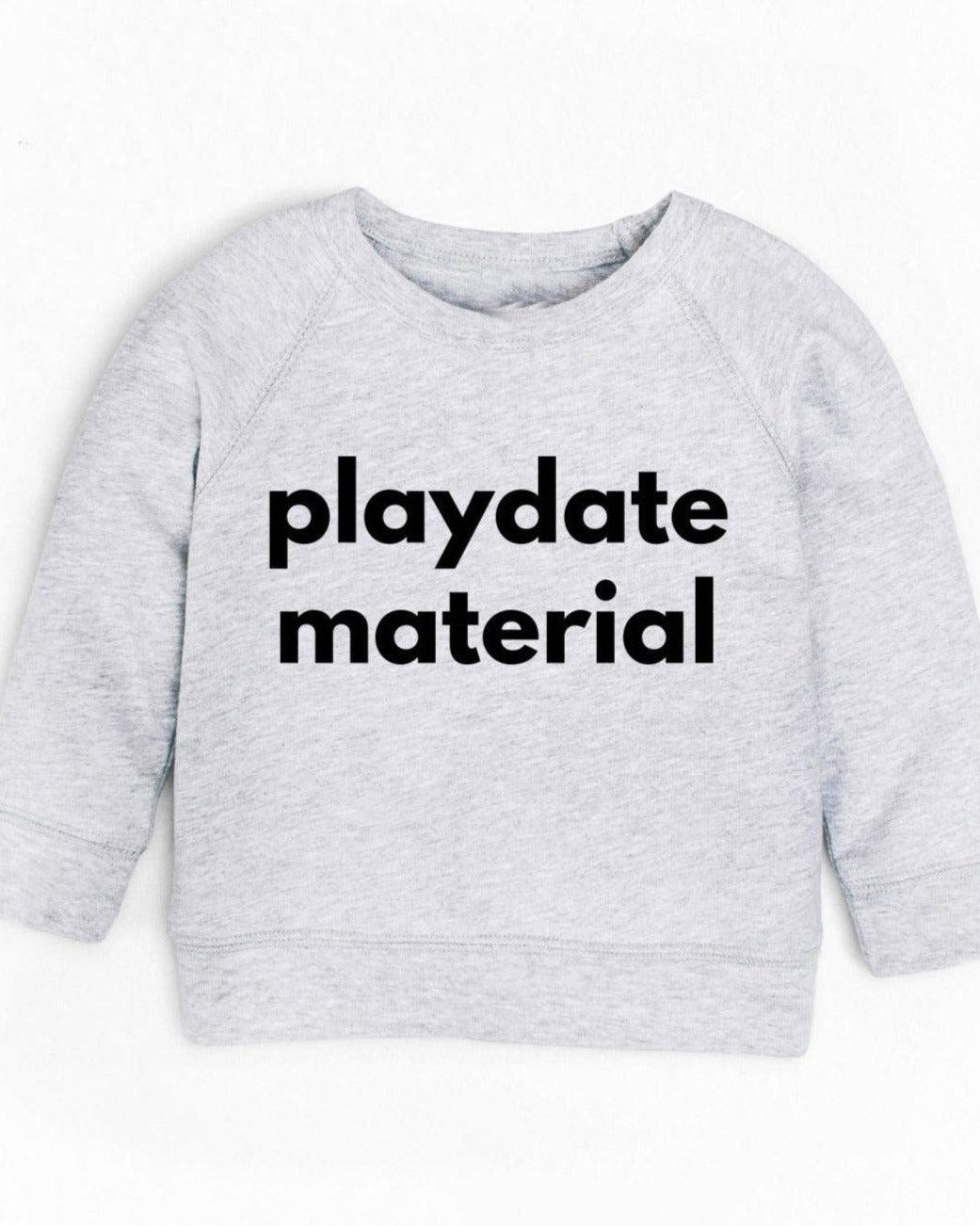 Organic cotton Playdate Material Toddler French Terry Pullover sweatshirt | Baby boy, Toddler boy, Baby girl play shirt