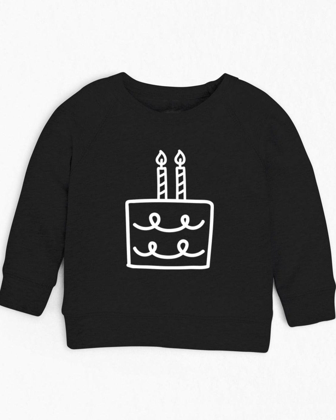 Organic cotton Two Birthday cake 2nd birthday party Toddler French Terry sweatshirt