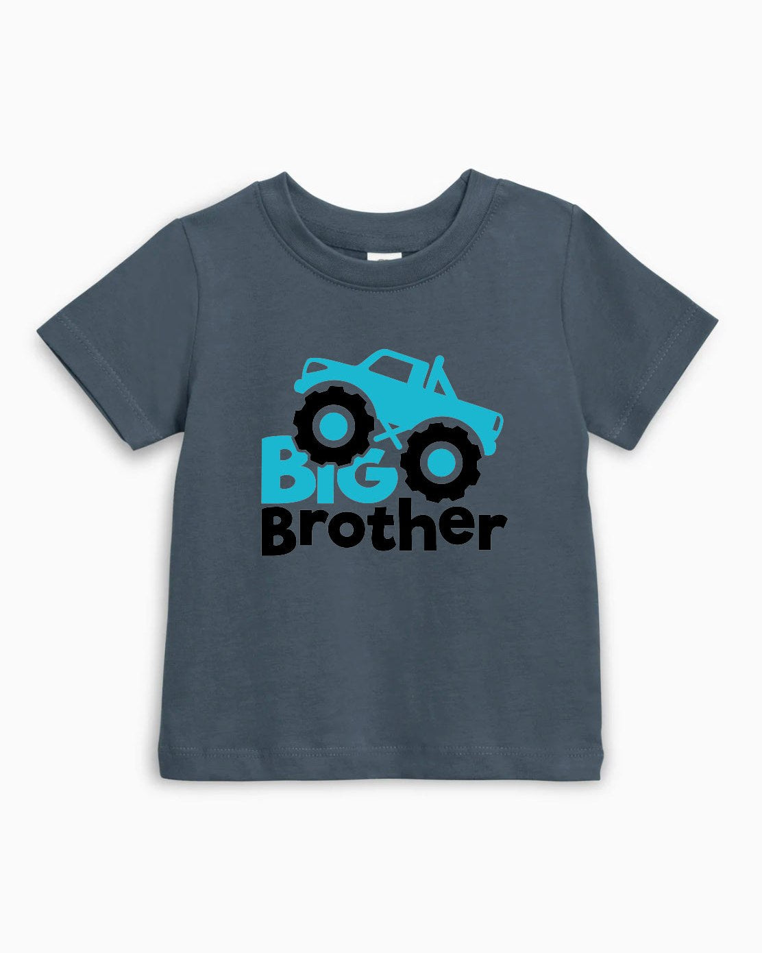 Big Brother Truck Organic Cotton Kids T-Shirt, Sibling Construction Shirt