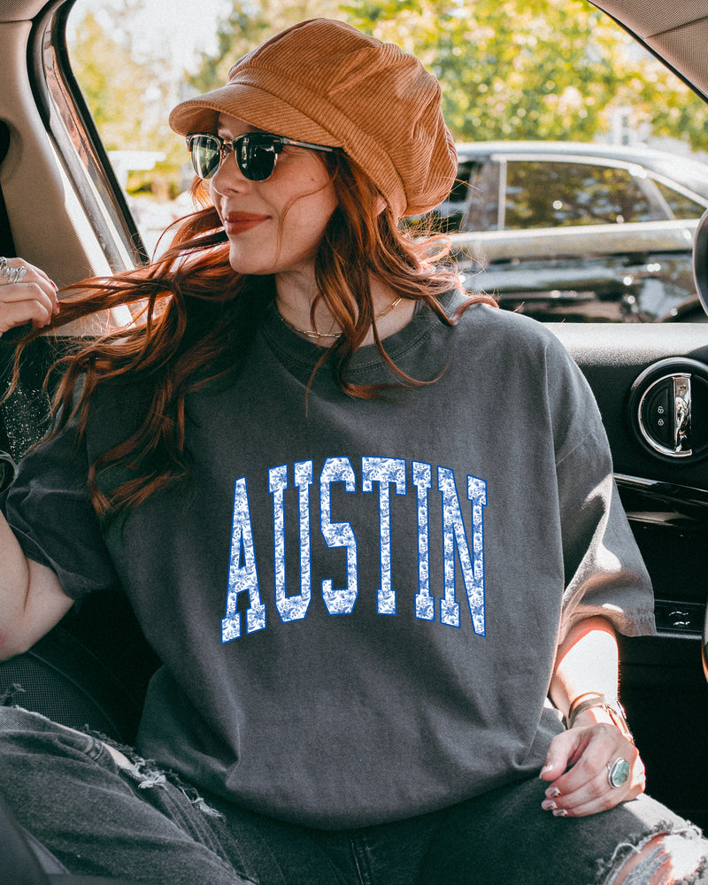 Austin Texas State City College Comfort Colors T Shirt