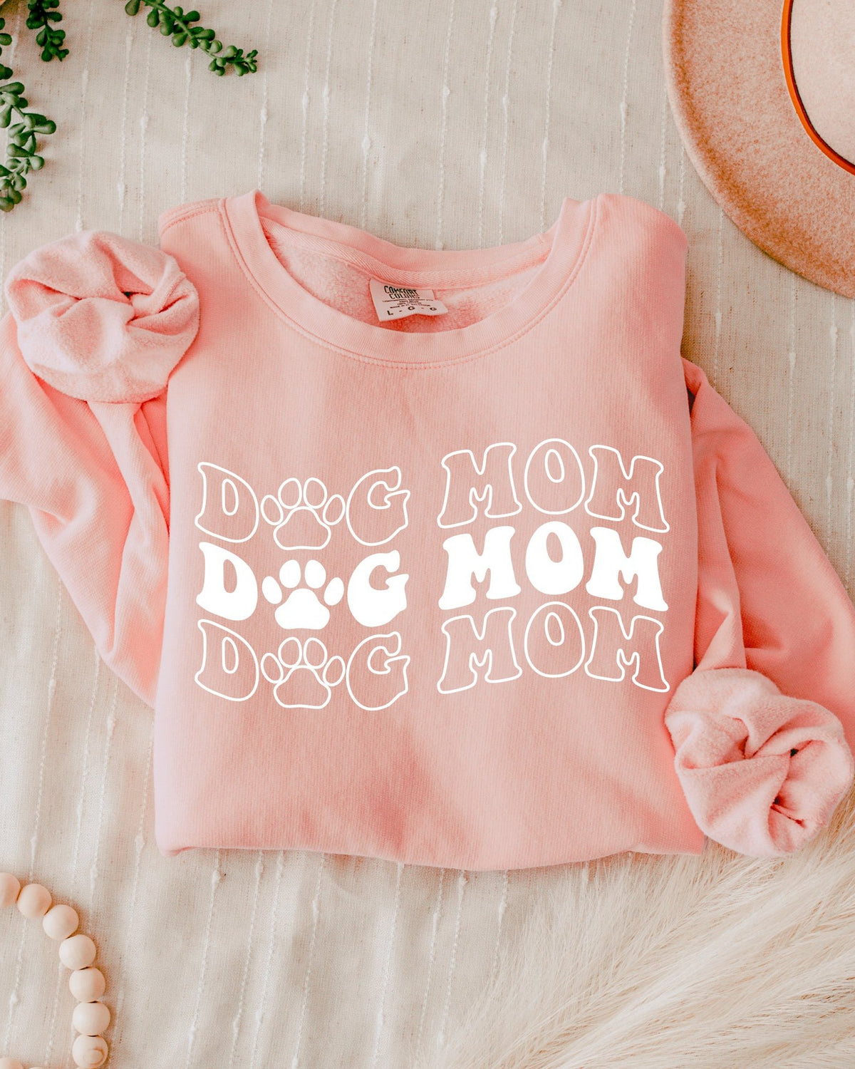 Groovy Dog Mom Comfort Colors Sweatshirt, Retro Pet Lover Gift