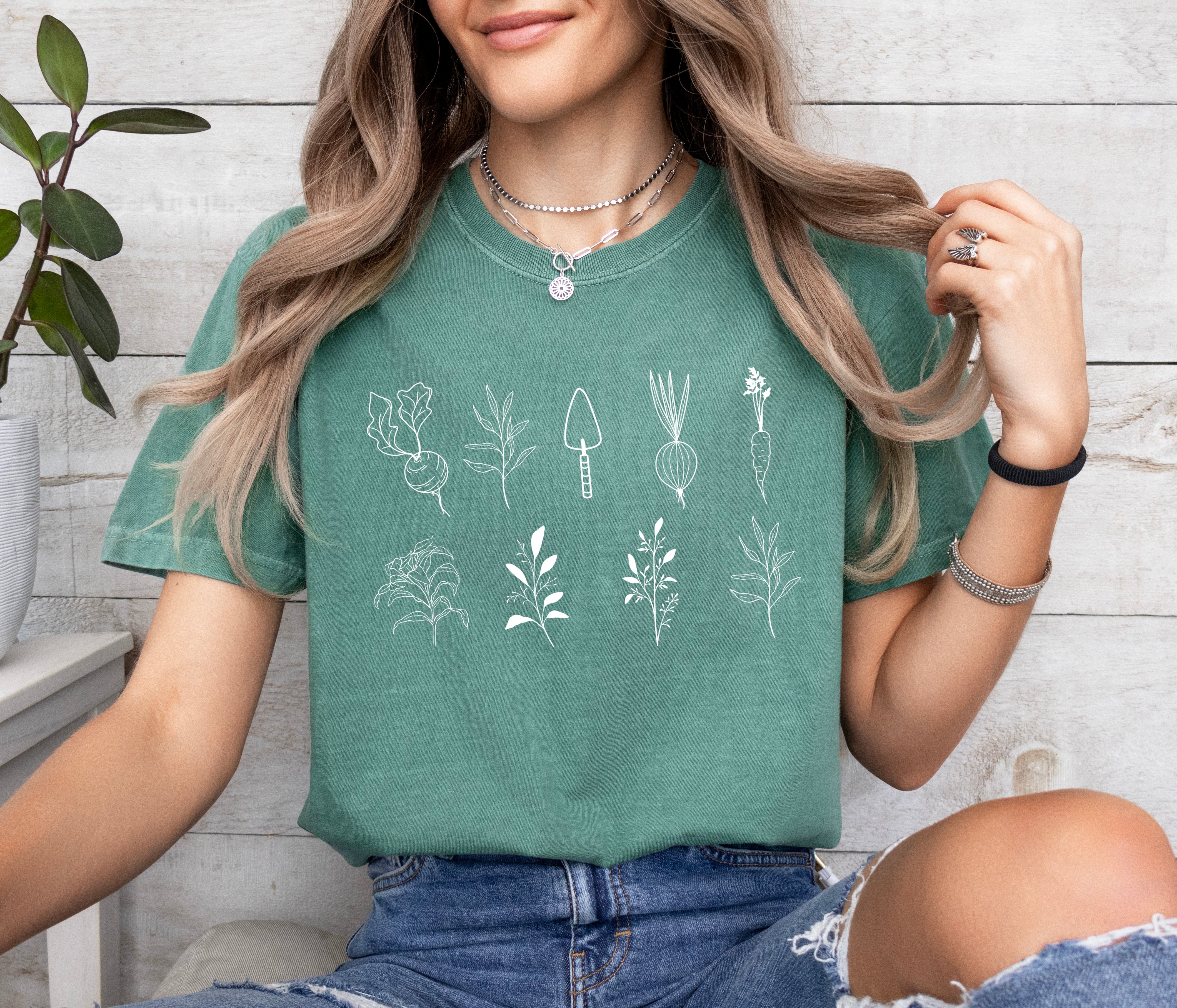 Plant Gardening Vegetable Botanical Comfort Colors T Shirt
