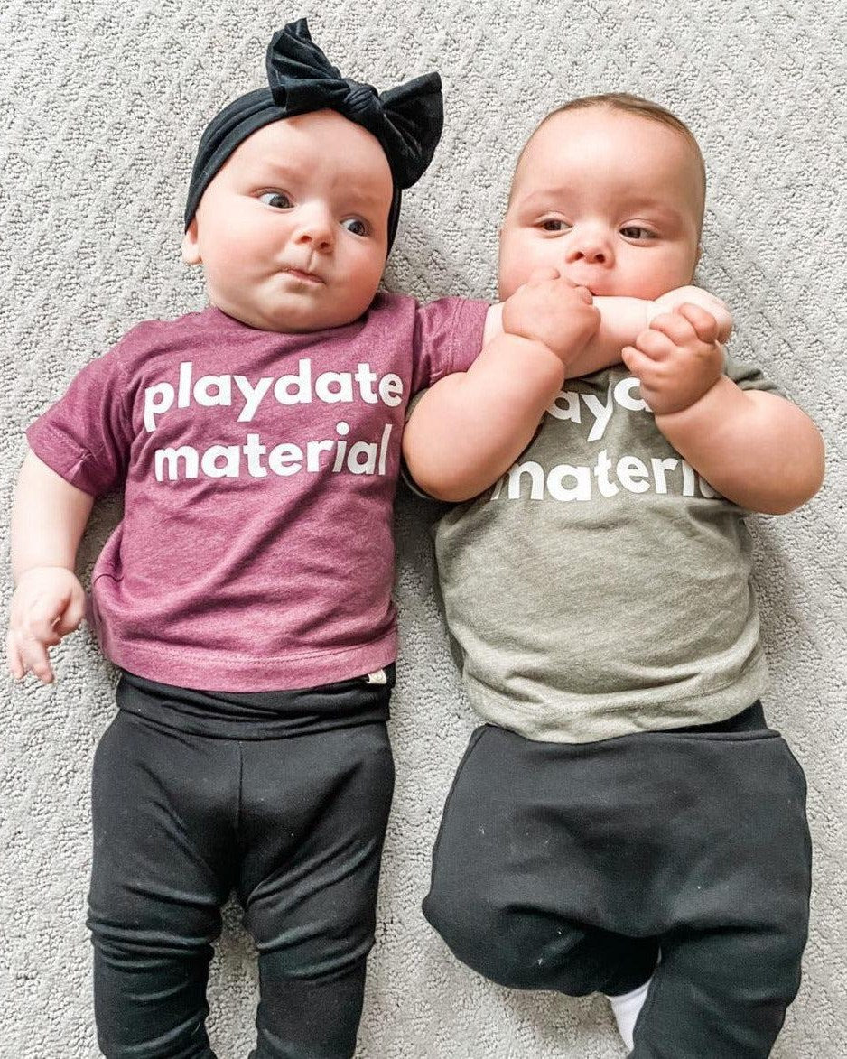 Playdate Material Baby and Toddler T-Shirt