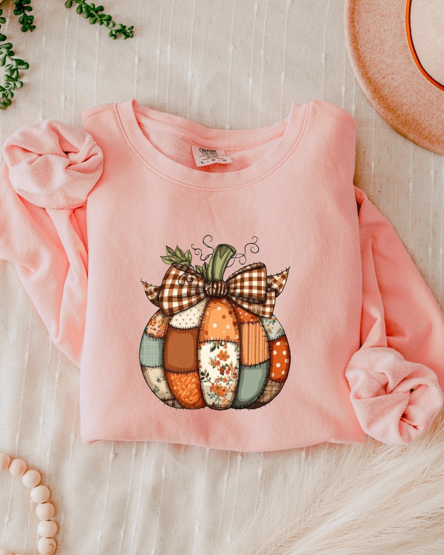 Pumpkin Fall Autumn Thanksgiving Day Garment Dyed Comfort Colors Sweatshirt