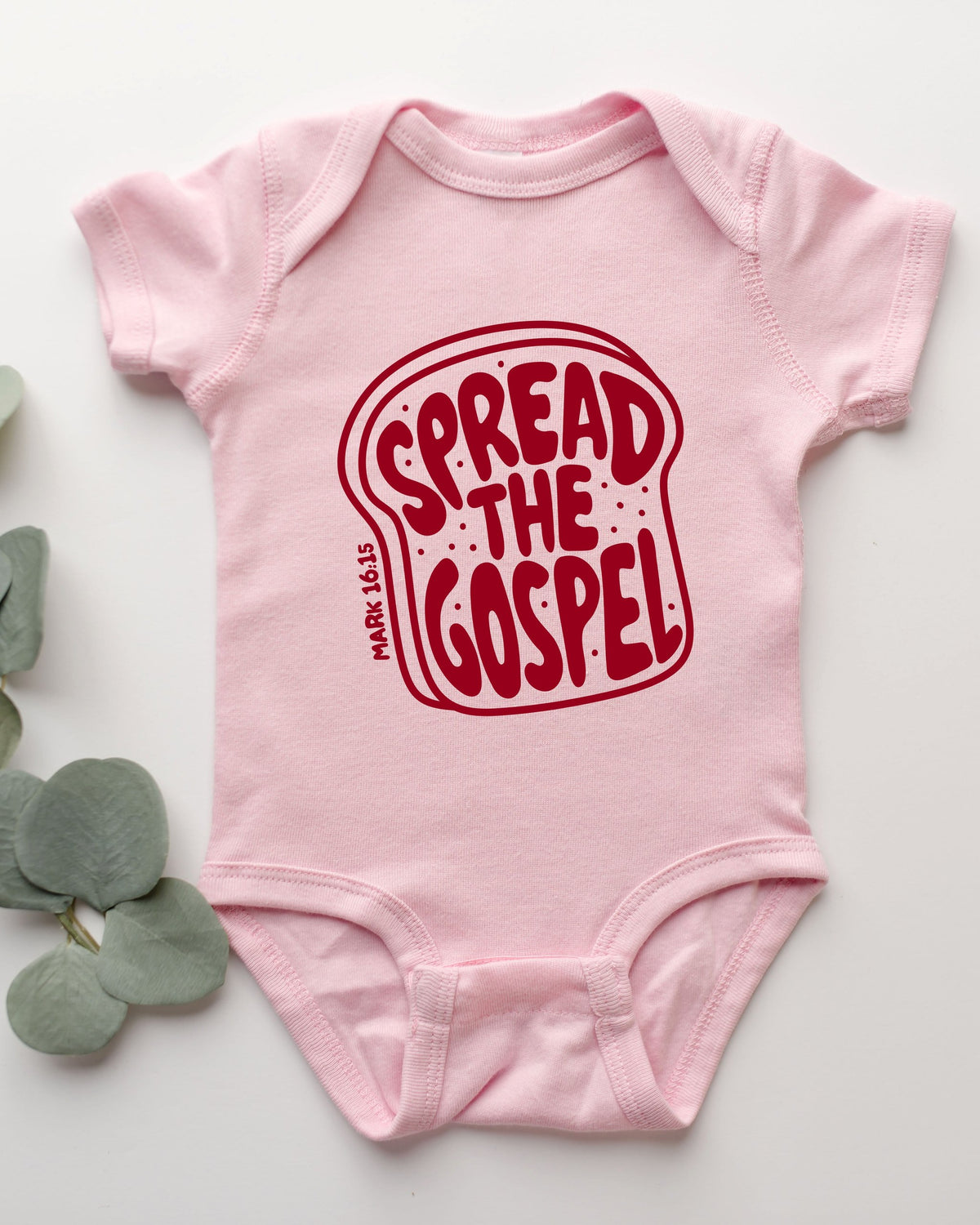 Spread The Gospel Christian Baby Bodysuit, Faith Toddler Youth Tee
