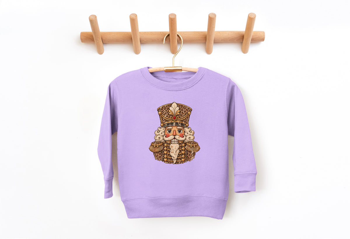 Leopard Nutcracker Toddler Kids Christmas Sweatshirt