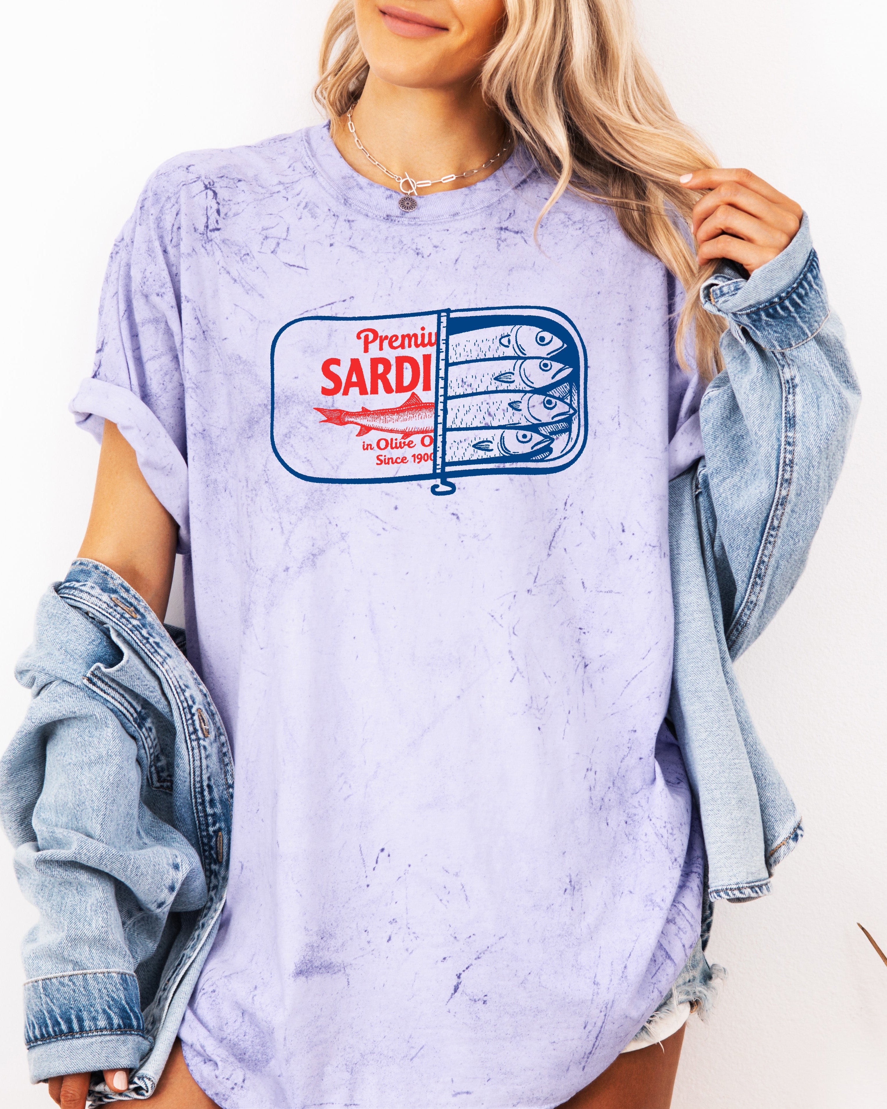 Sardines Salmon Fish Nature Camping Hiking Comfort Colors T Shirt (Can)