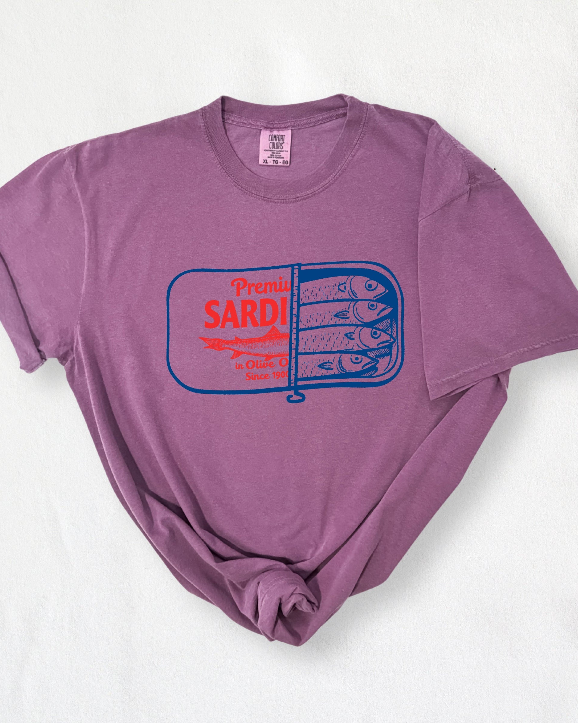 Sardines Salmon Fish Nature Camping Hiking Comfort Colors T Shirt (Can)