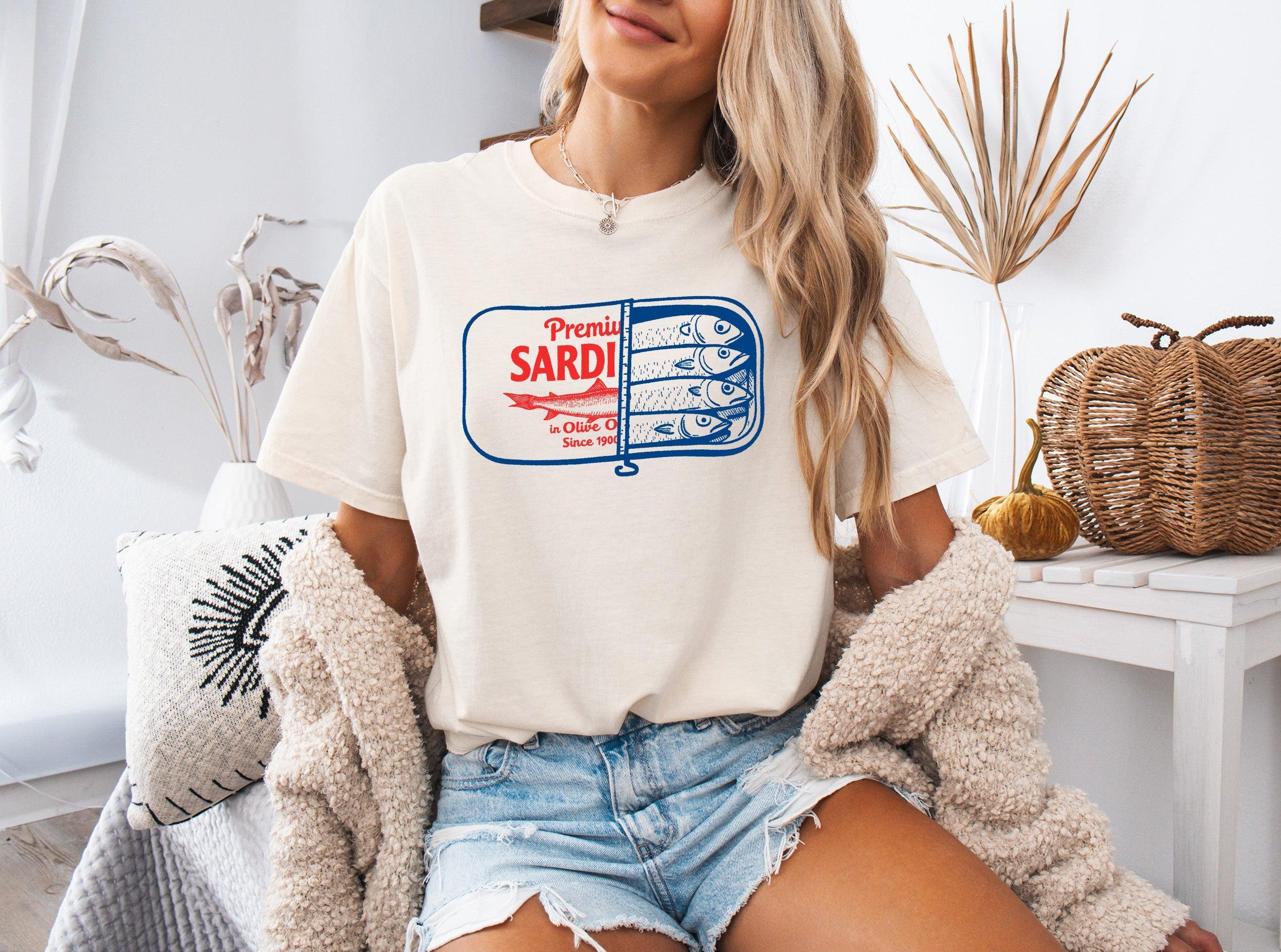 Sardines Salmon Fish Nature Camping Hiking Comfort Colors T Shirt (Can)