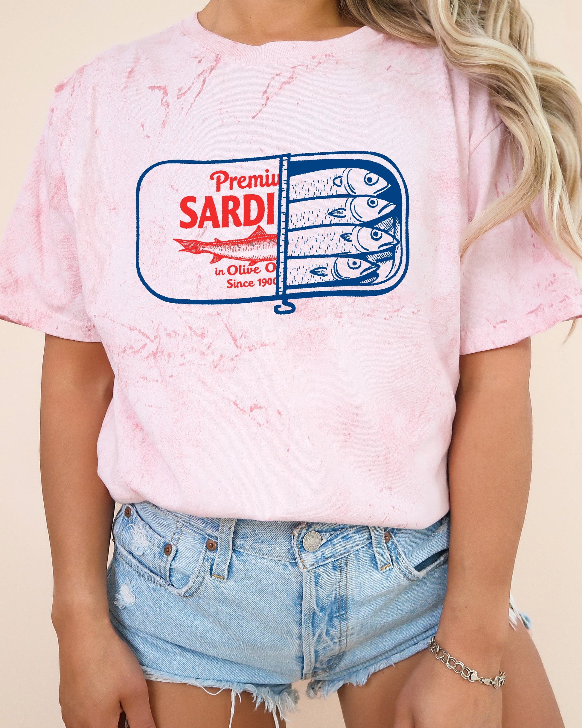 Sardines Salmon Fish Nature Camping Hiking Comfort Colors T Shirt (Can)