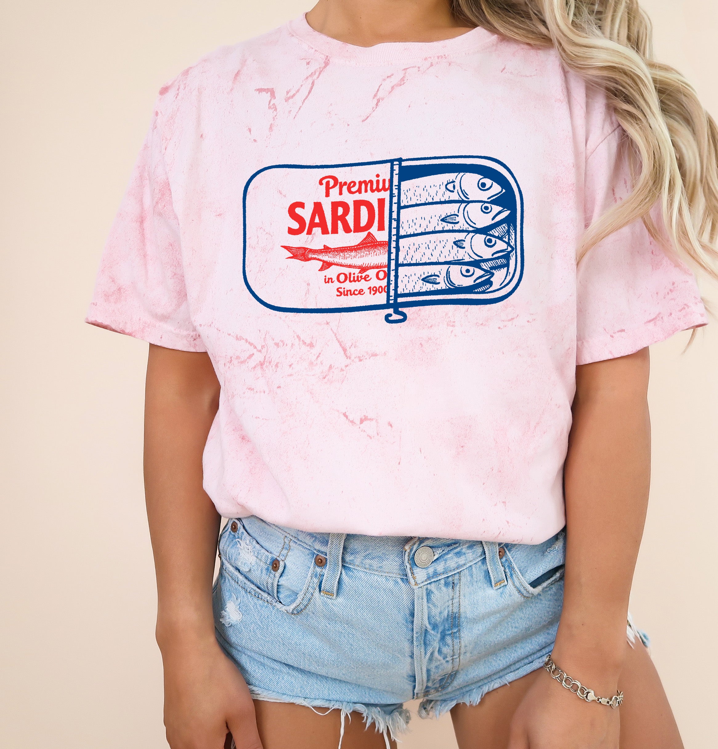 Sardines Salmon Fish Nature Camping Hiking Comfort Colors T Shirt (Can)