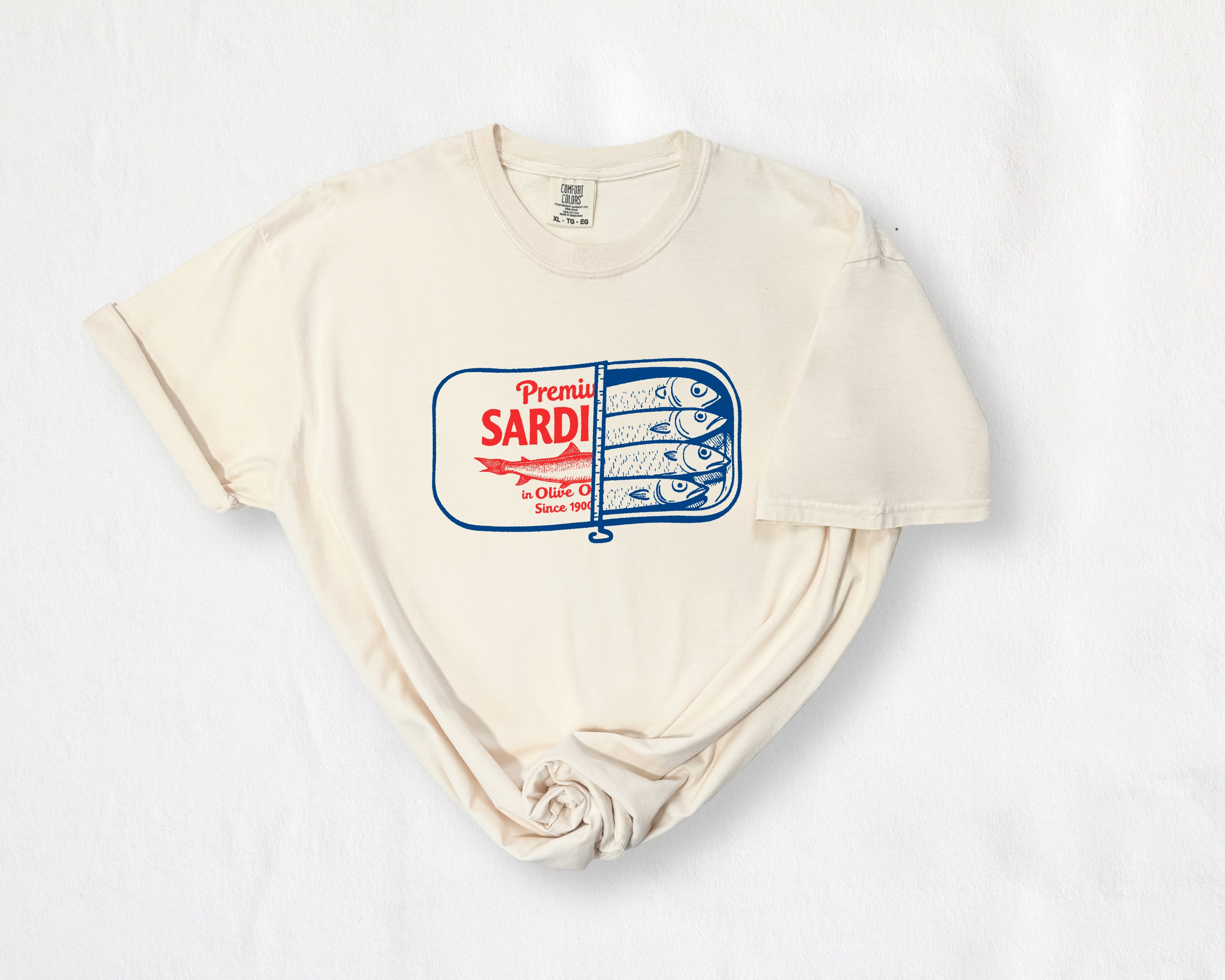 Sardines Salmon Fish Nature Camping Hiking Comfort Colors T Shirt (Can)