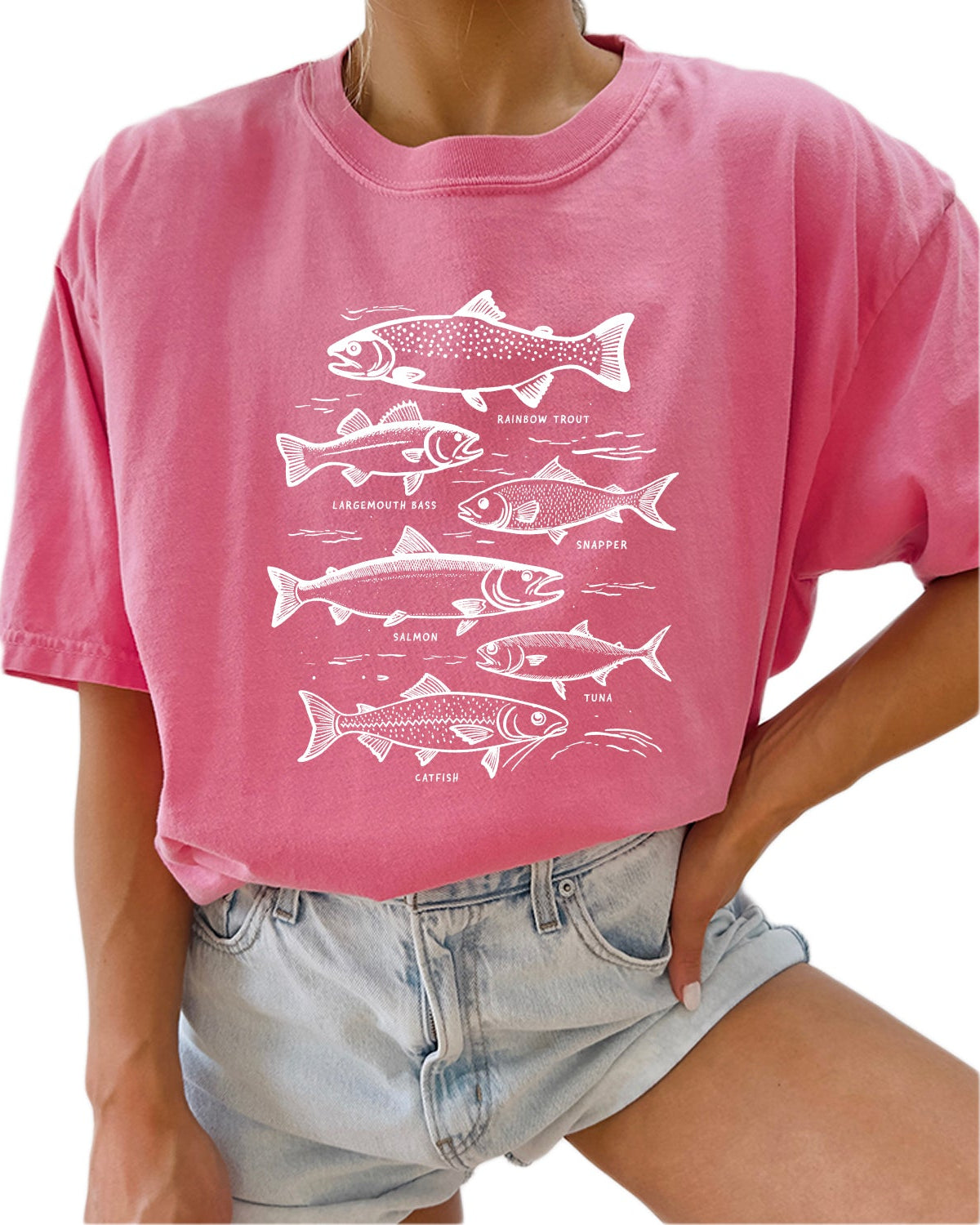 Sardines Salmon Fish Nature Camping Hiking Comfort Colors T Shirt (sketch)