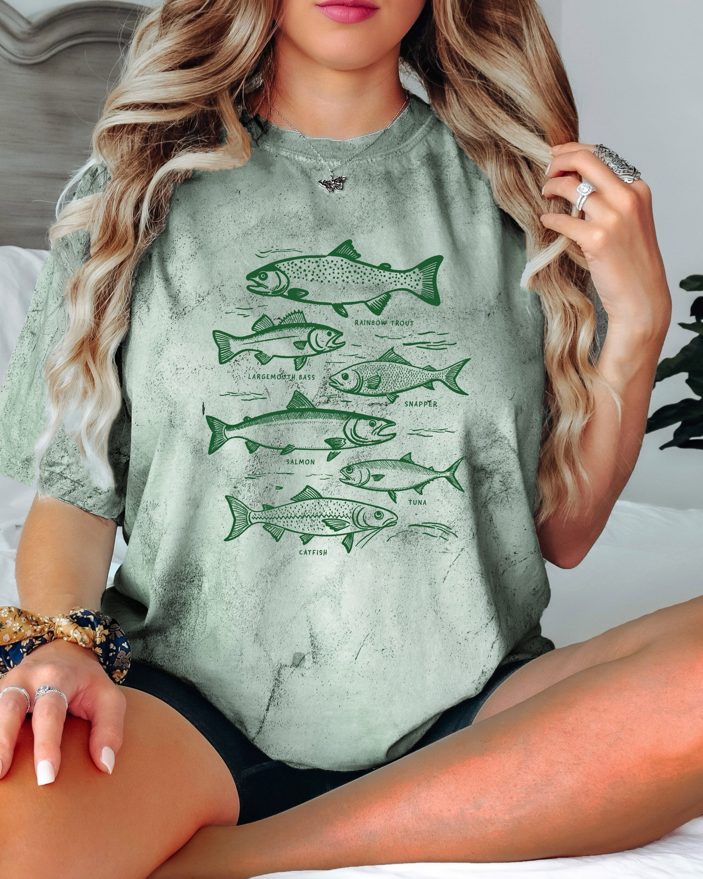 Sardines Salmon Fish Nature Camping Hiking Comfort Colors T Shirt (sketch)