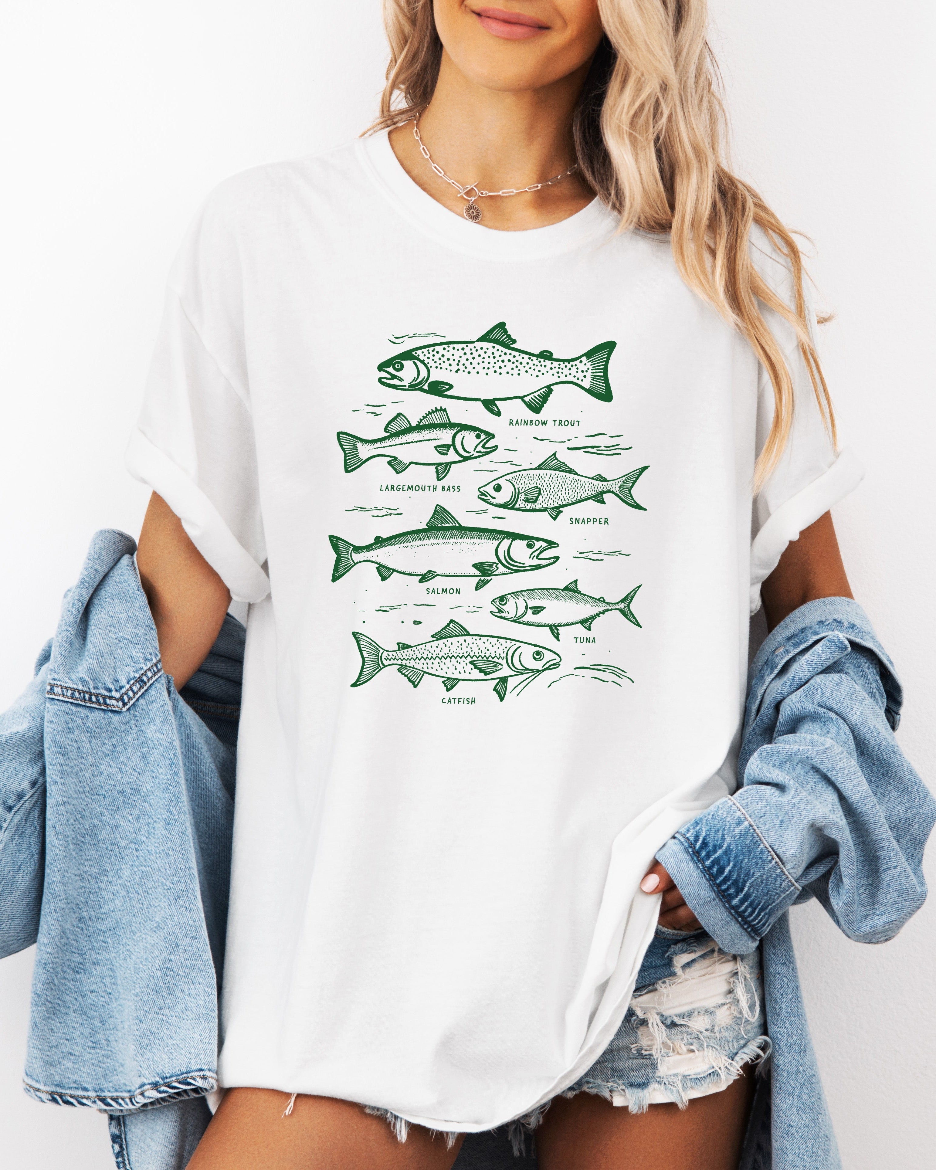 Sardines Salmon Fish Nature Camping Hiking Comfort Colors T Shirt (sketch)