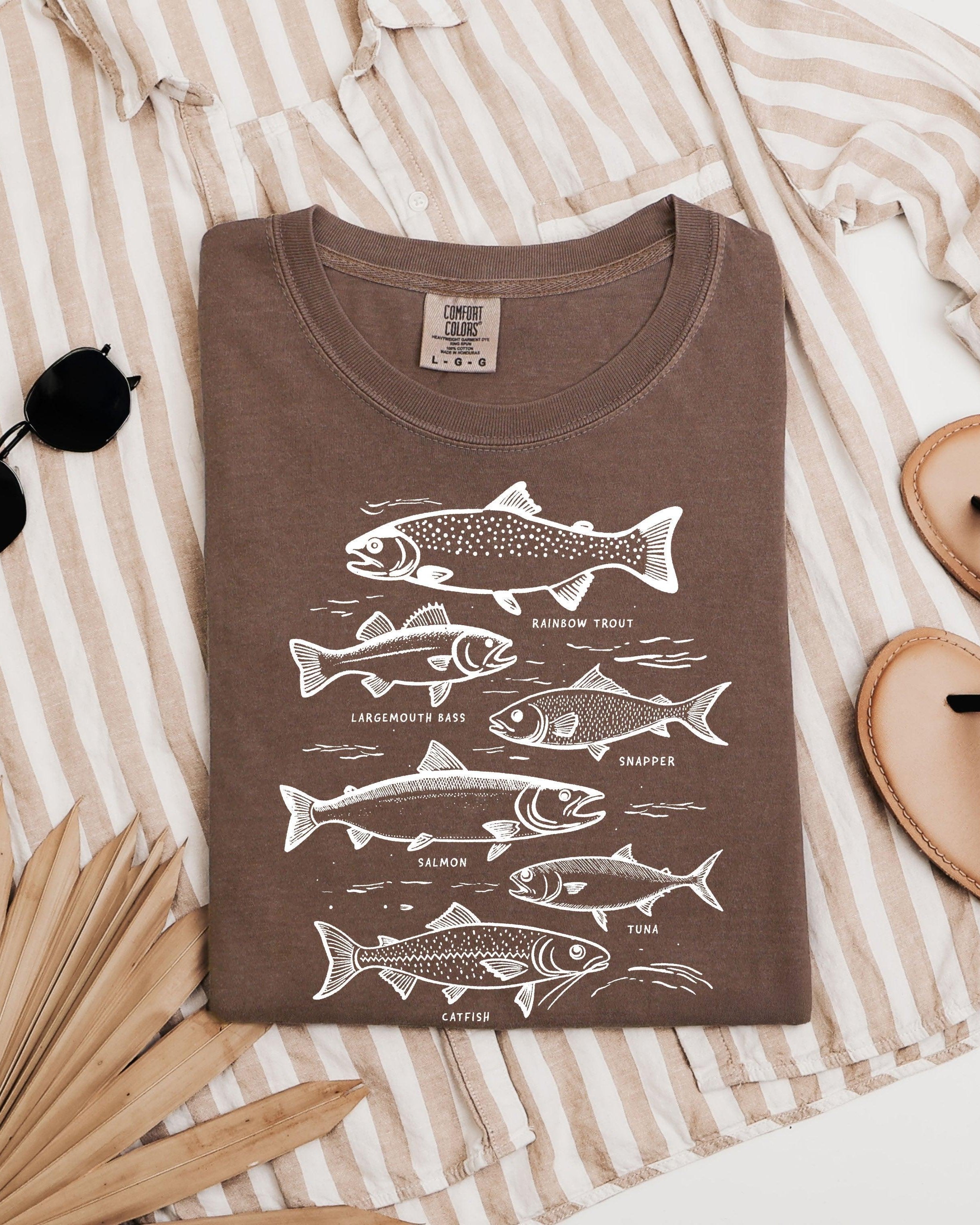 Sardines Salmon Fish Nature Camping Hiking Comfort Colors T Shirt (sketch)