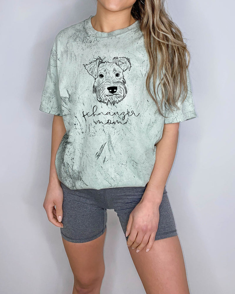 Schnauzer Dog Mom Comfort Colors T Shirt