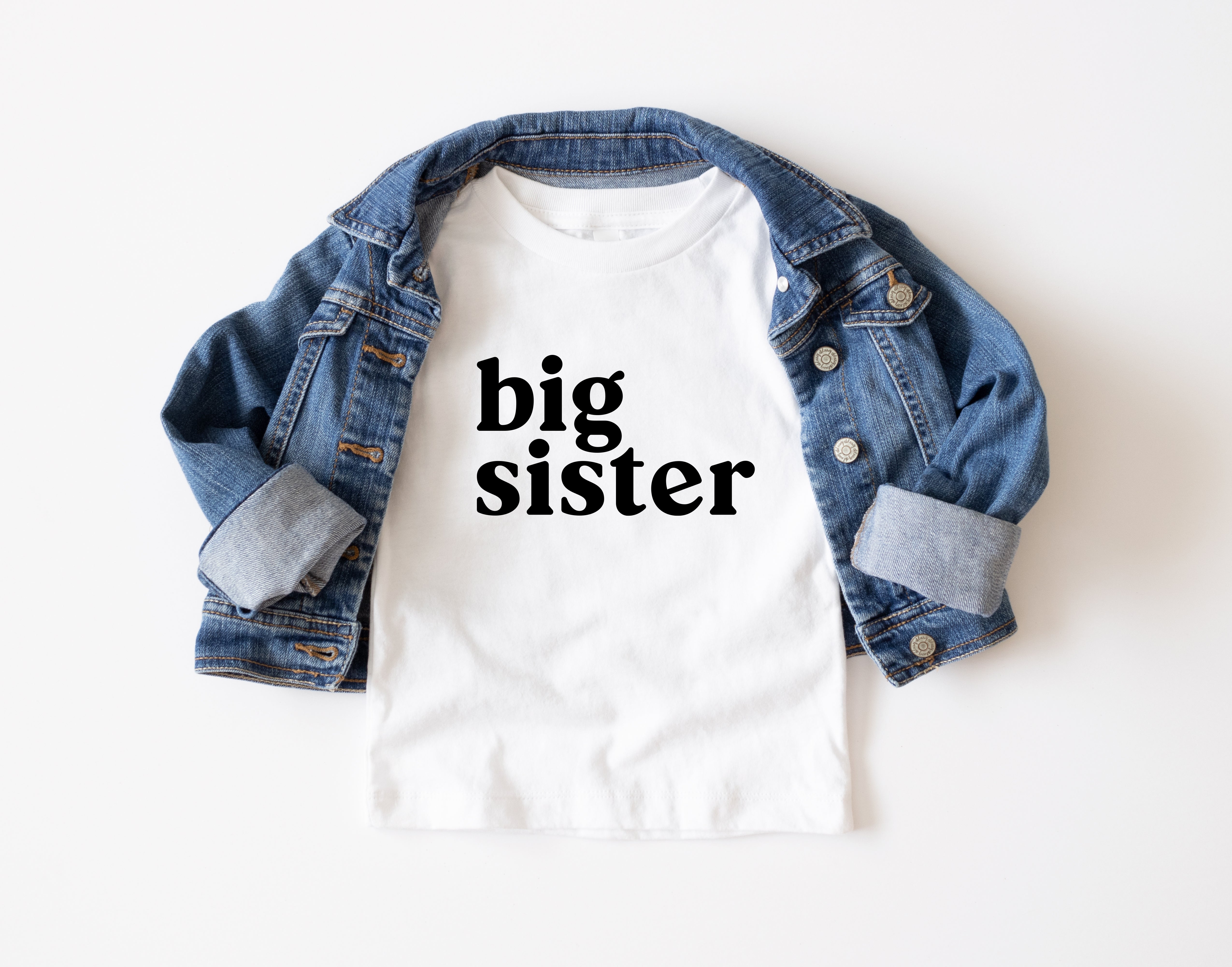 Big sister Sibling Family Matching Tees
