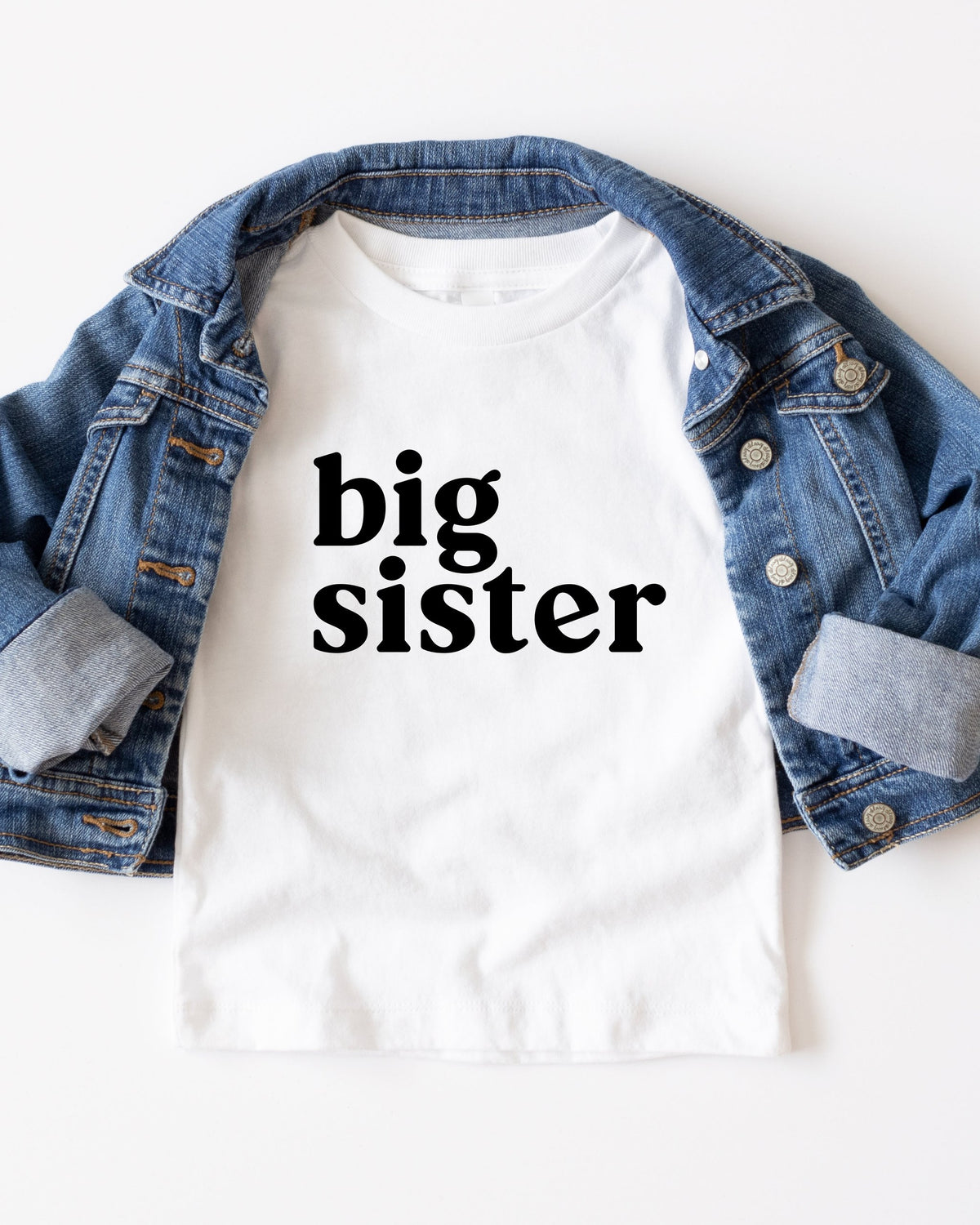 Big Sister Family Matching Kids T-Shirt, Sibling Announcement Shirt