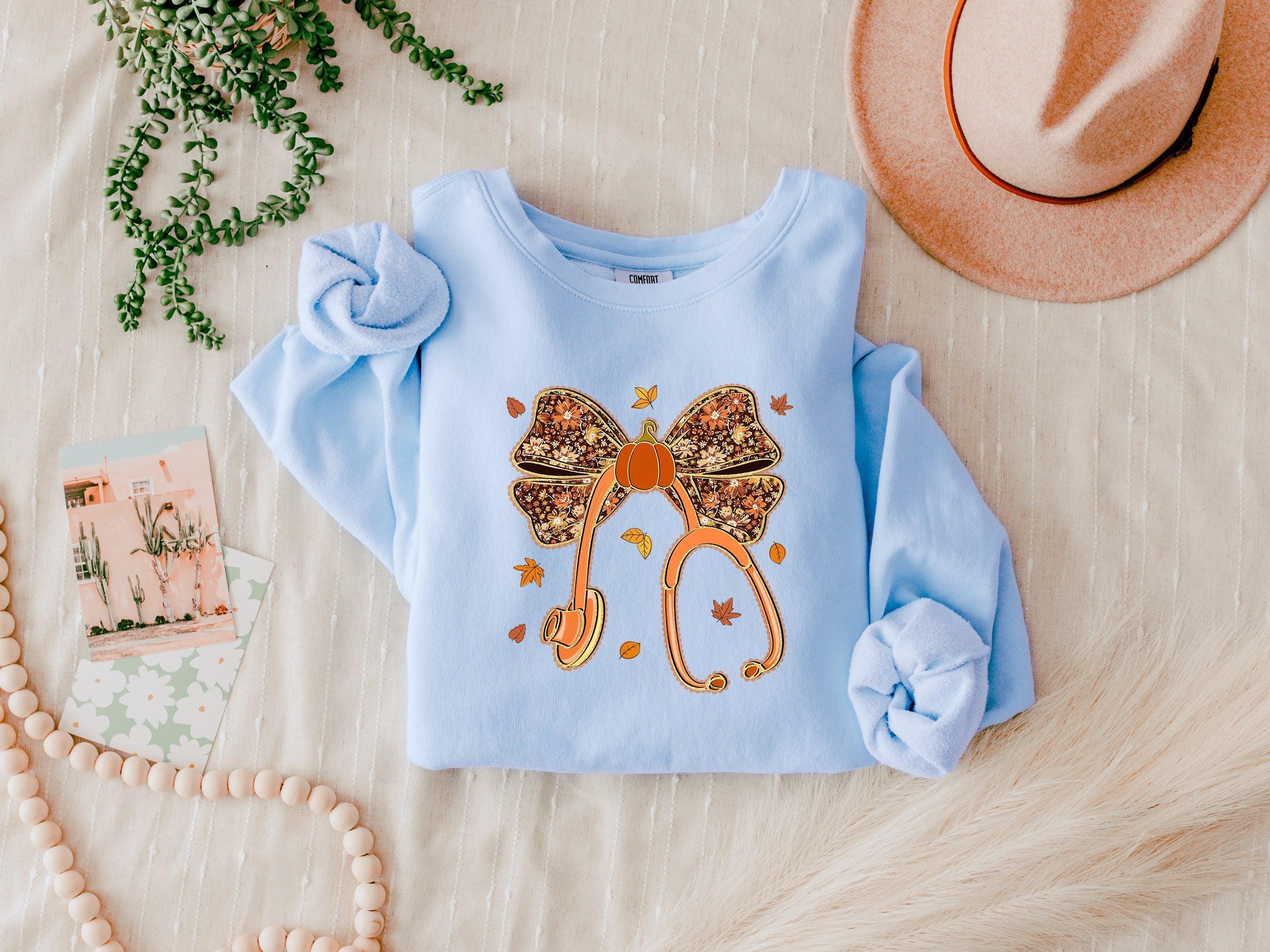 Thanksgiving Day Nurse Doctor Medical Team Gift Holiday Garment Dyed Comfort Colors Sweatshirt