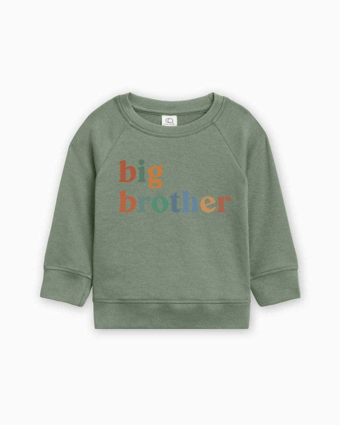 Big Brother Organic Cotton Pullover (Color Serif), Sibling Sweatshirt