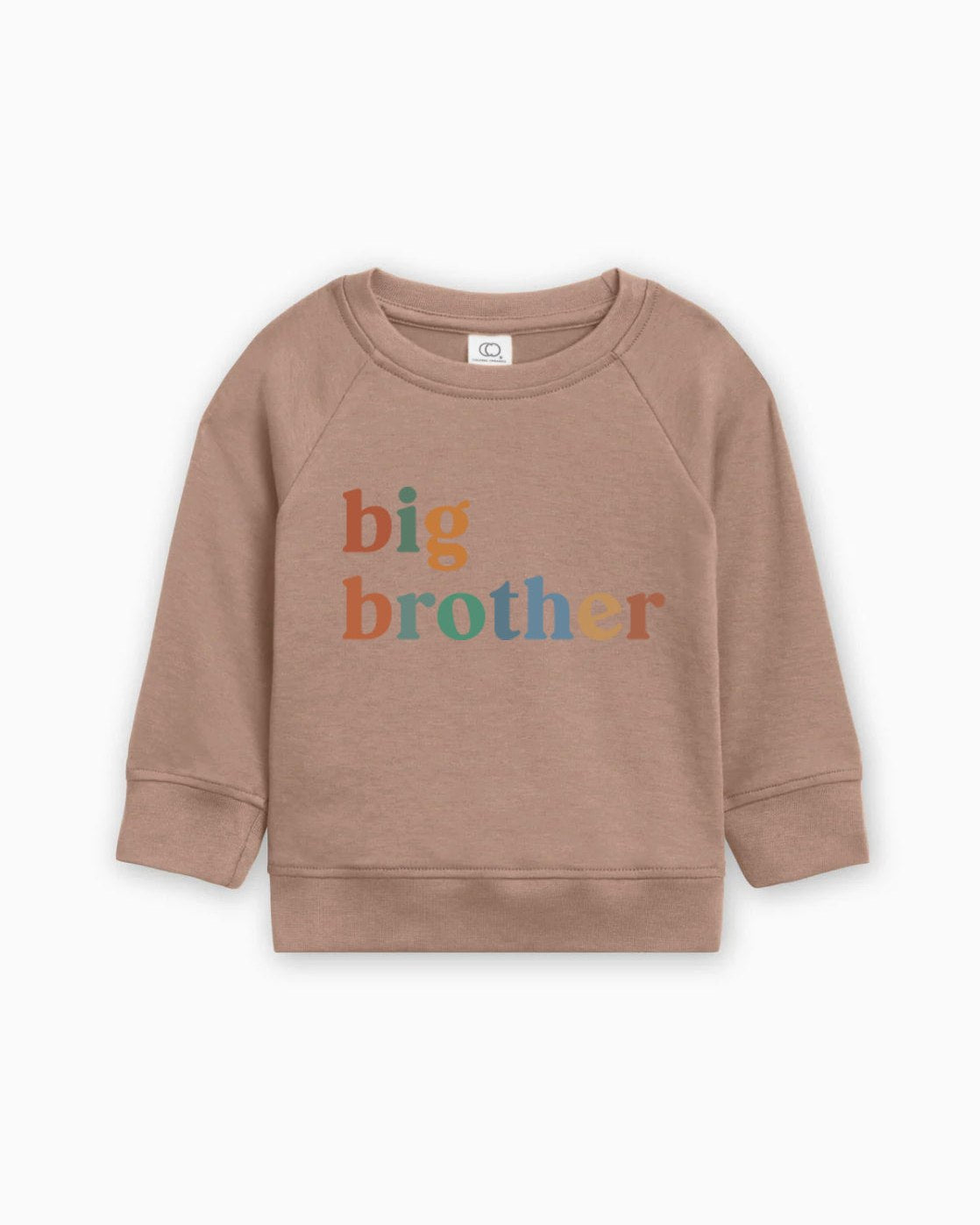 Big Brother Organic Cotton Pullover (Color Serif), Sibling Sweatshirt