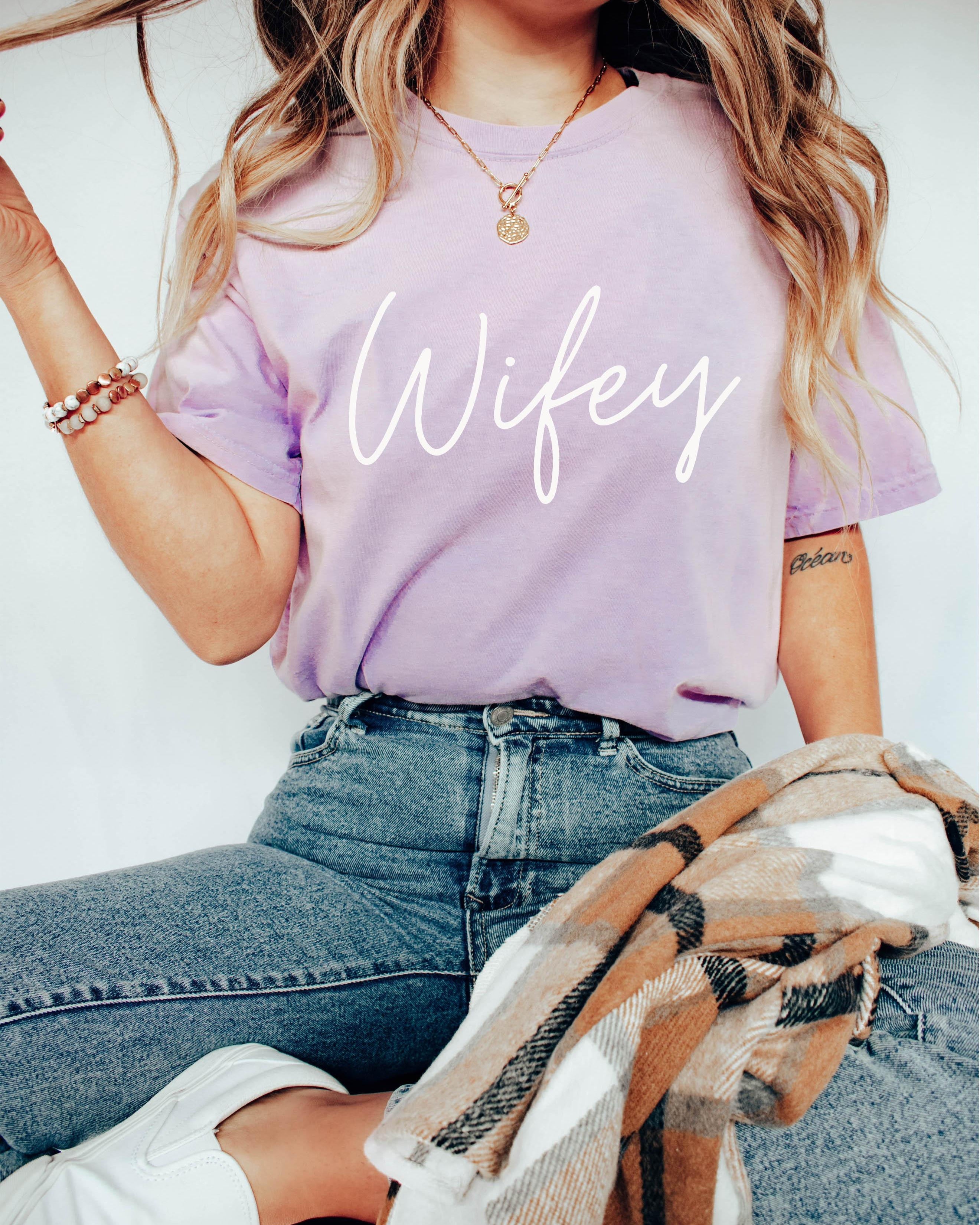 Wifey Honeymoon Comfort Colors T Shirt
