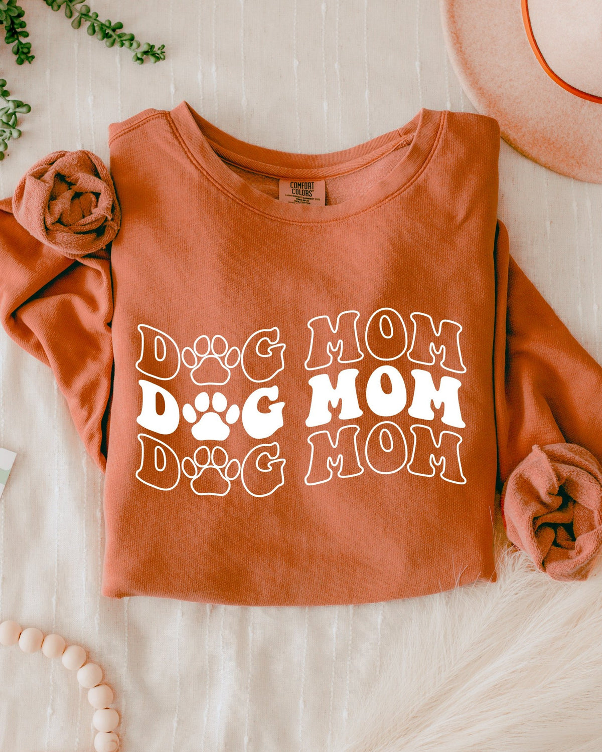 Groovy Dog Mom Comfort Colors Sweatshirt, Retro Pet Lover Gift
