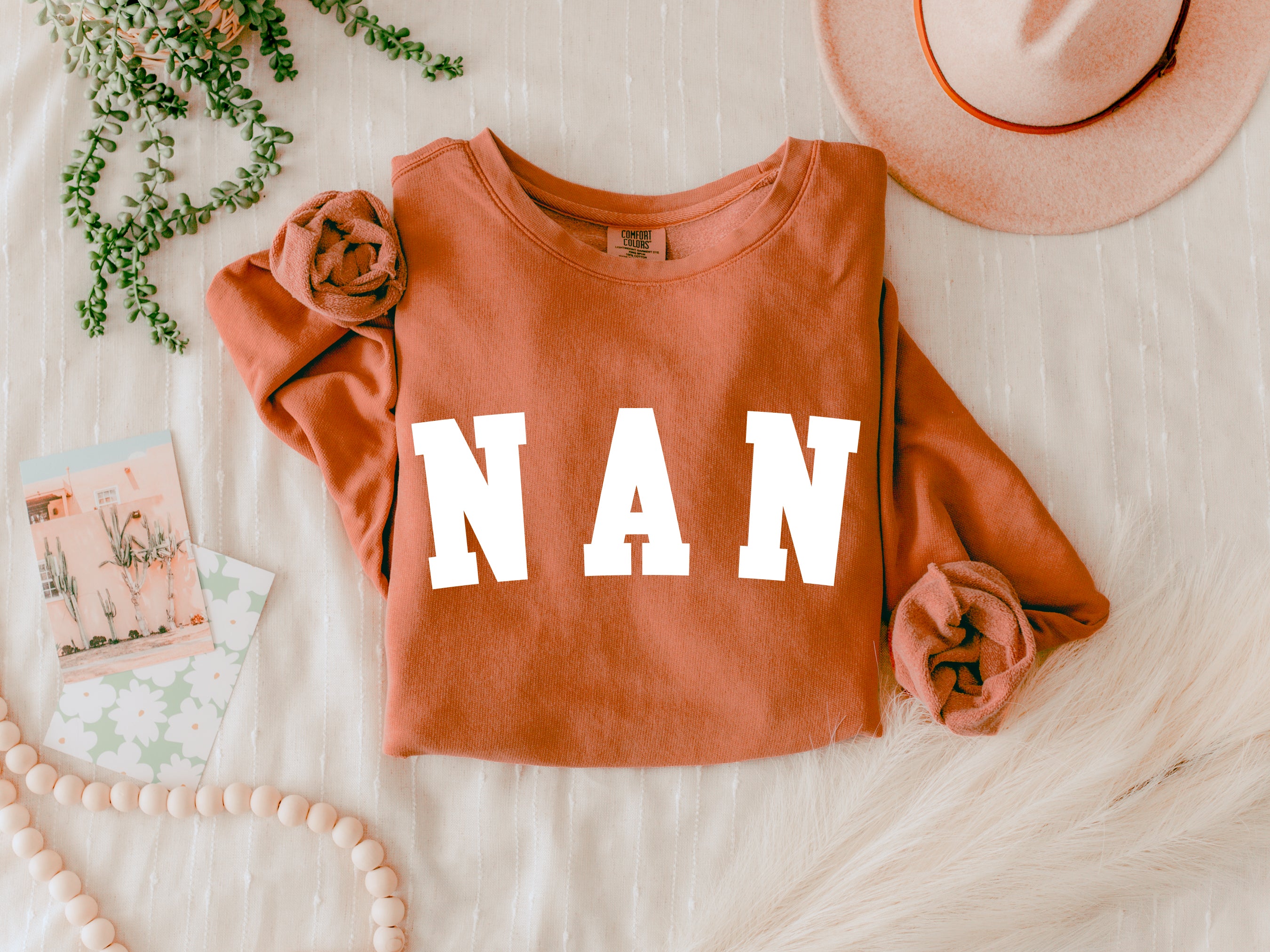 Nan Grandma Garment Dyed Comfort Colors Sweatshirt
